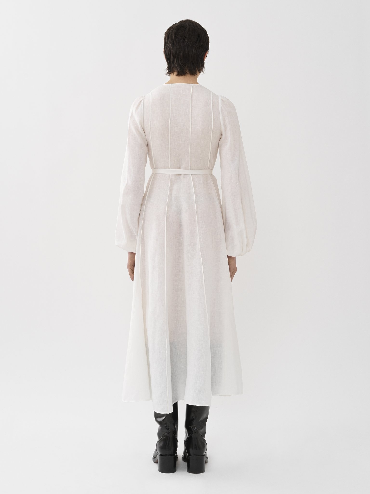 PLEATED MIDI DRESS - 4
