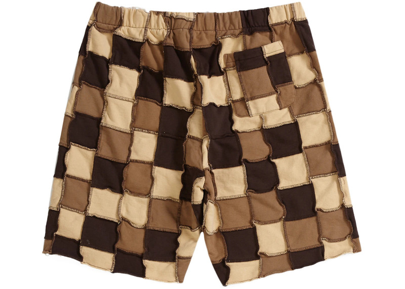 Supreme Supreme Reverse Patchwork Sweatshort Brown outlook