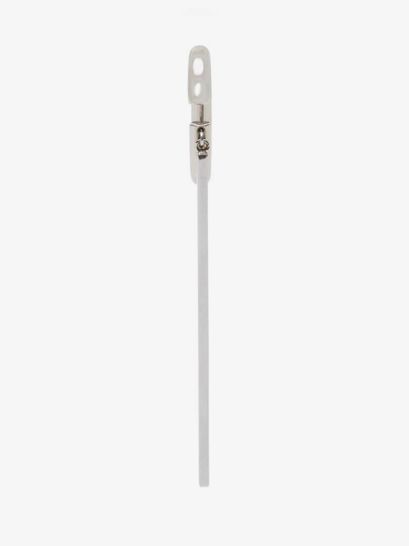 Women's Stick Earring in Antique Silver - 3