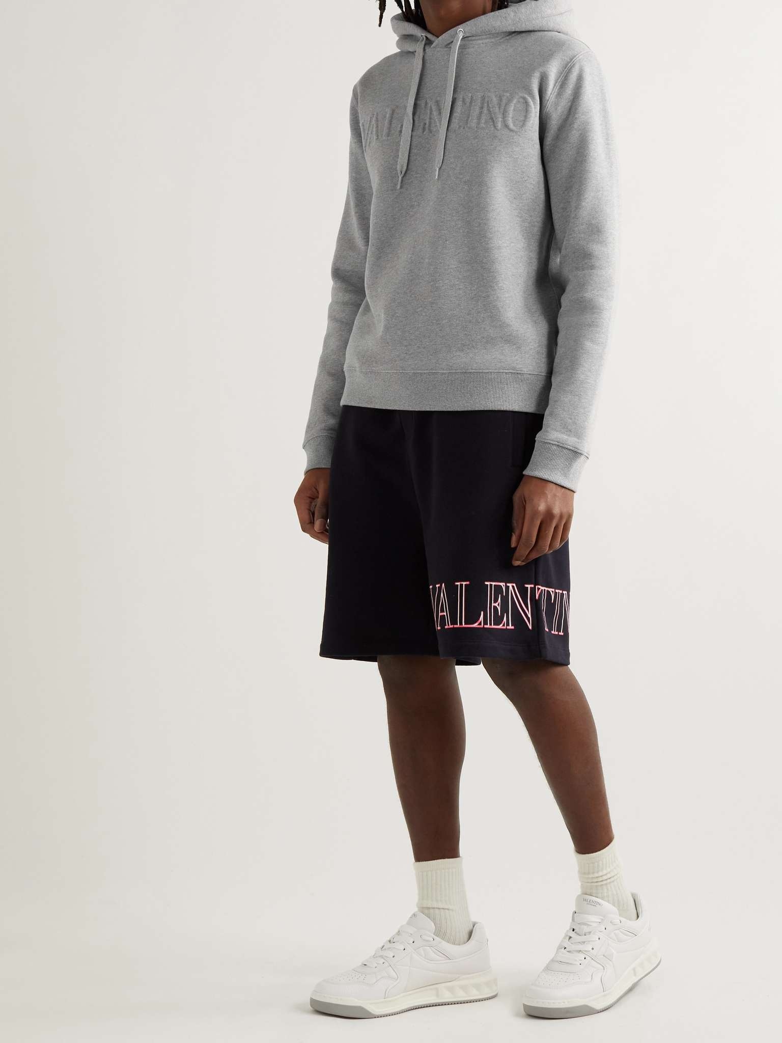 Logo-Embossed Cotton-Jersey Hoodie - 2