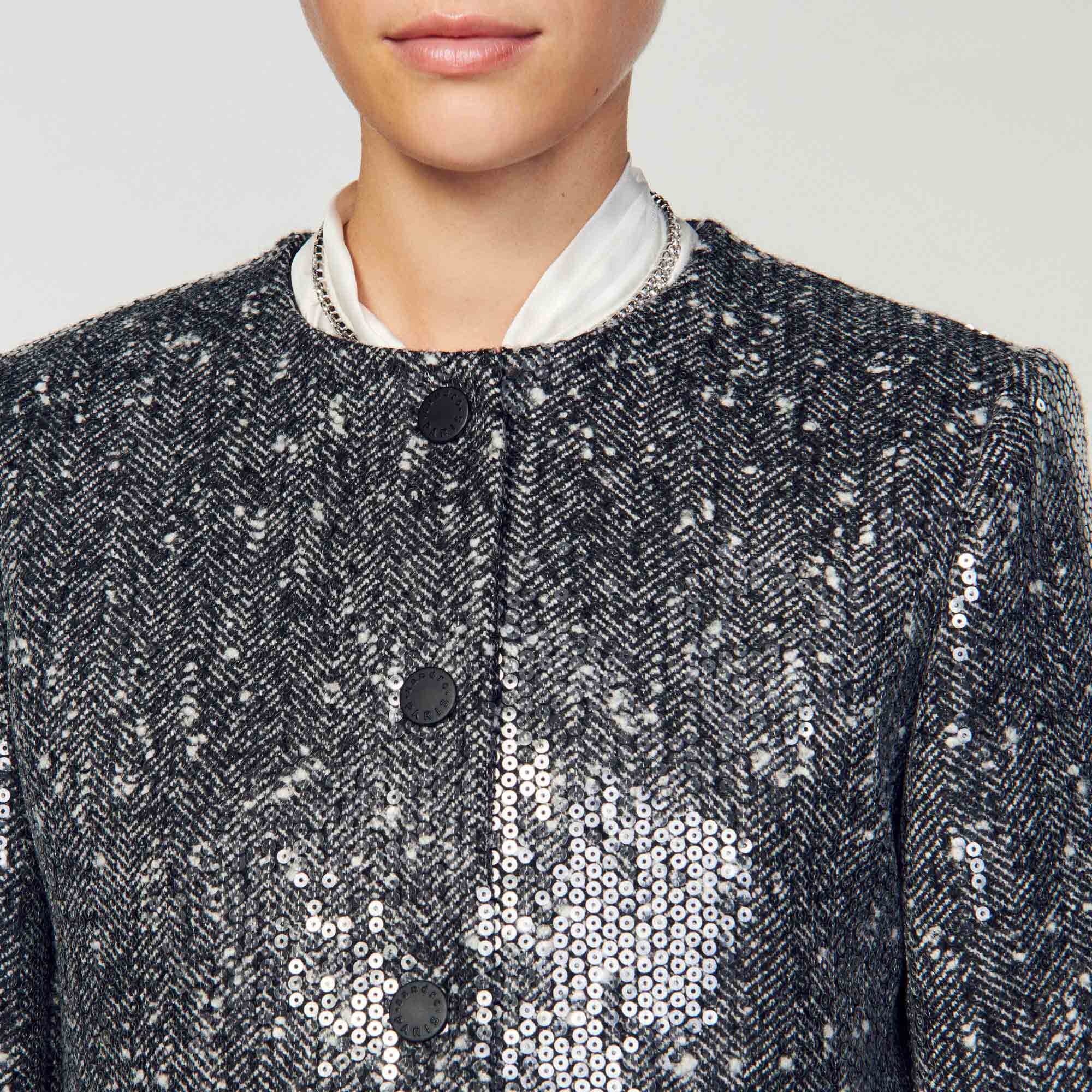 STRUCTURED CROPPED JACKET - 4