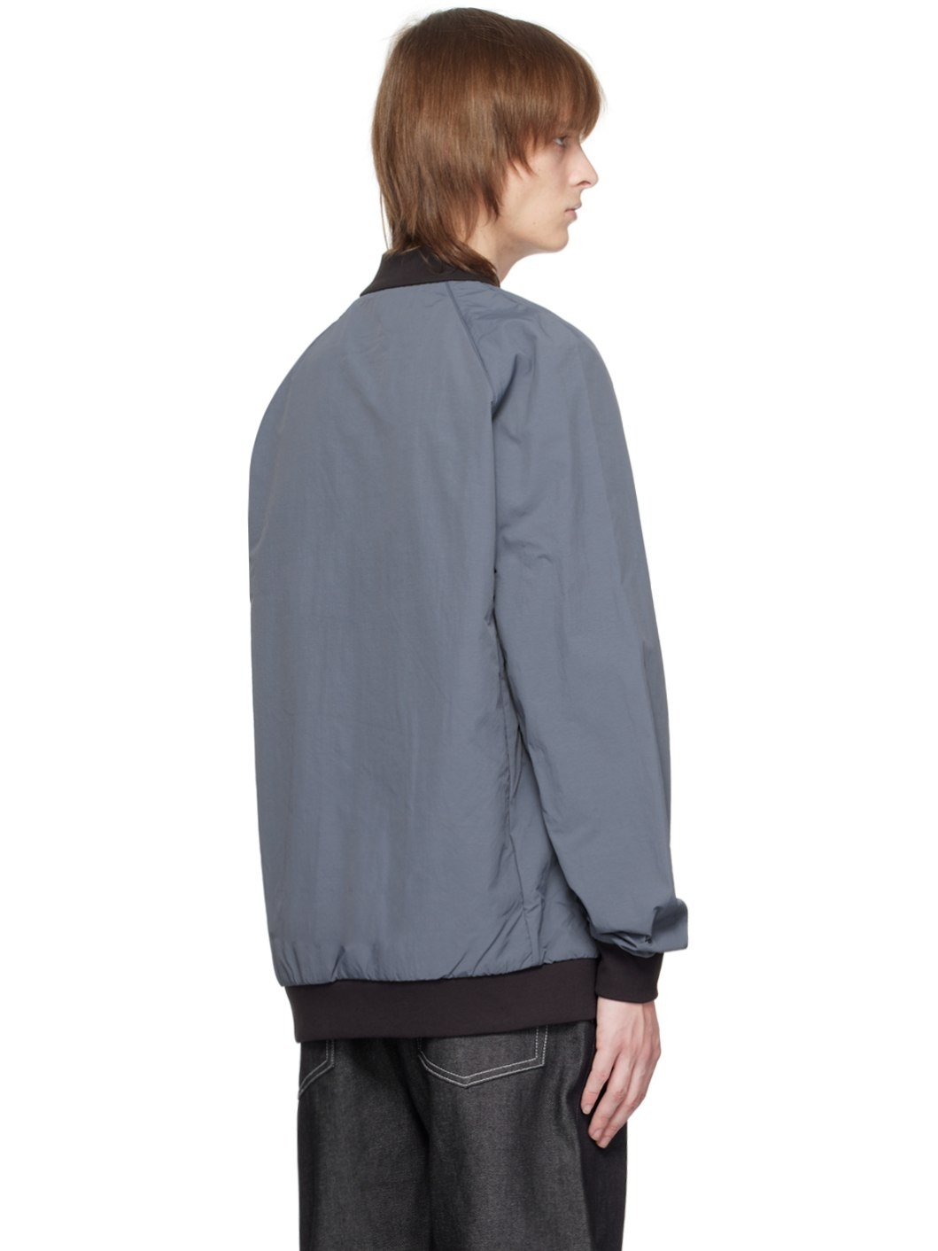 Blue Faber Bomber Jacket - 3