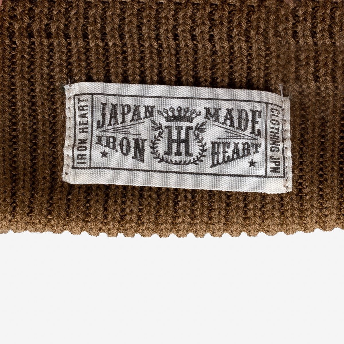 IHG-081-OLV 100% Cotton Ribbed Beanie - Olive - 1