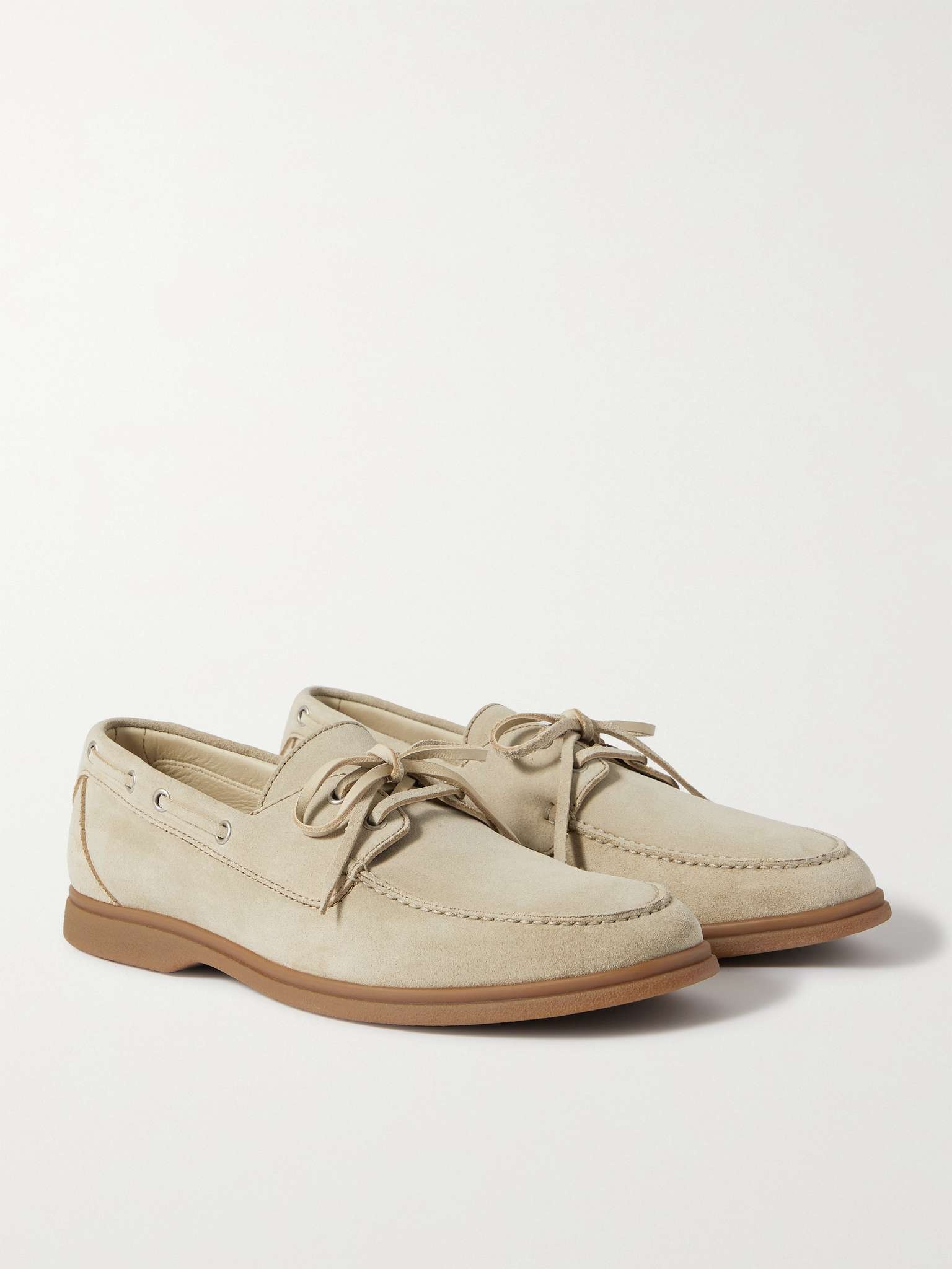 Suede Boat Shoes - 5