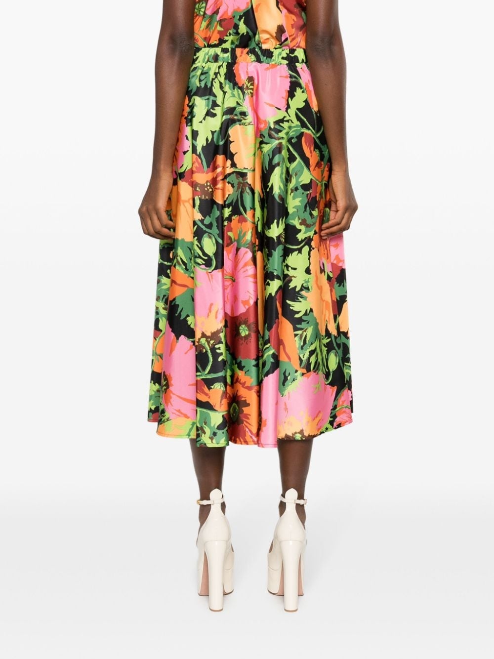 floral-print midi skirt - 4