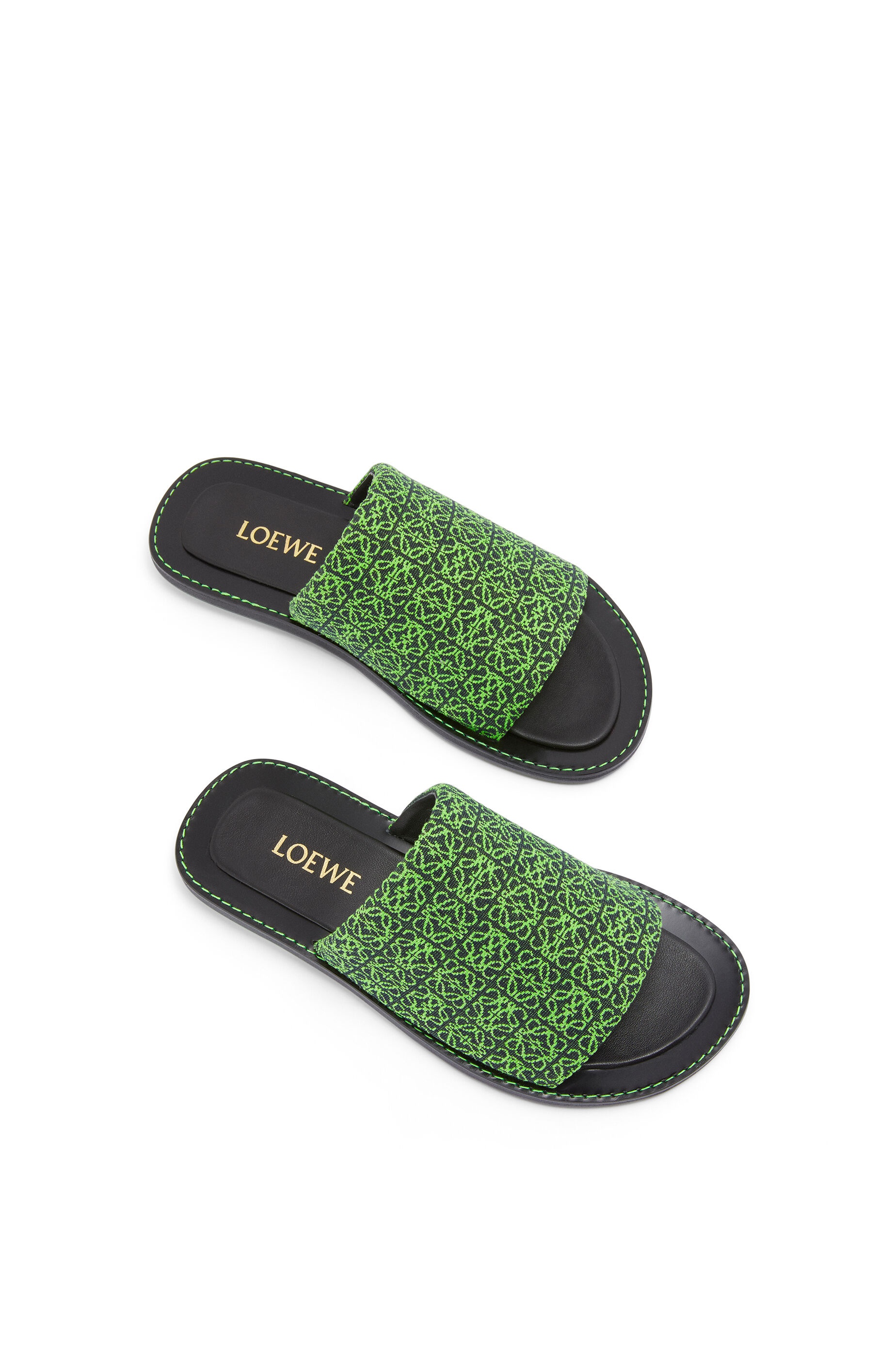 Slide in jacquard and calfskin - 3