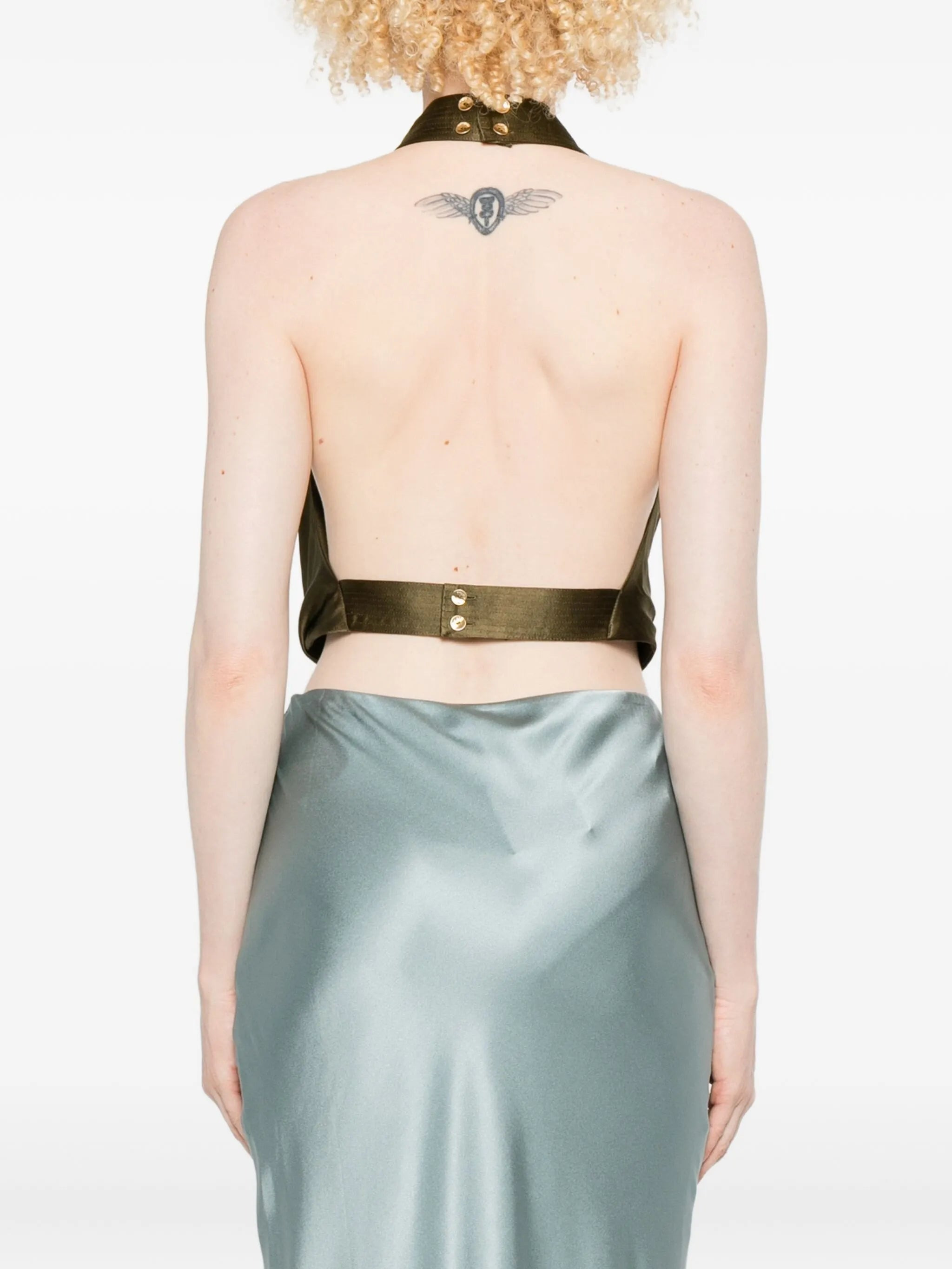 Adienne draped halterneck top - 4