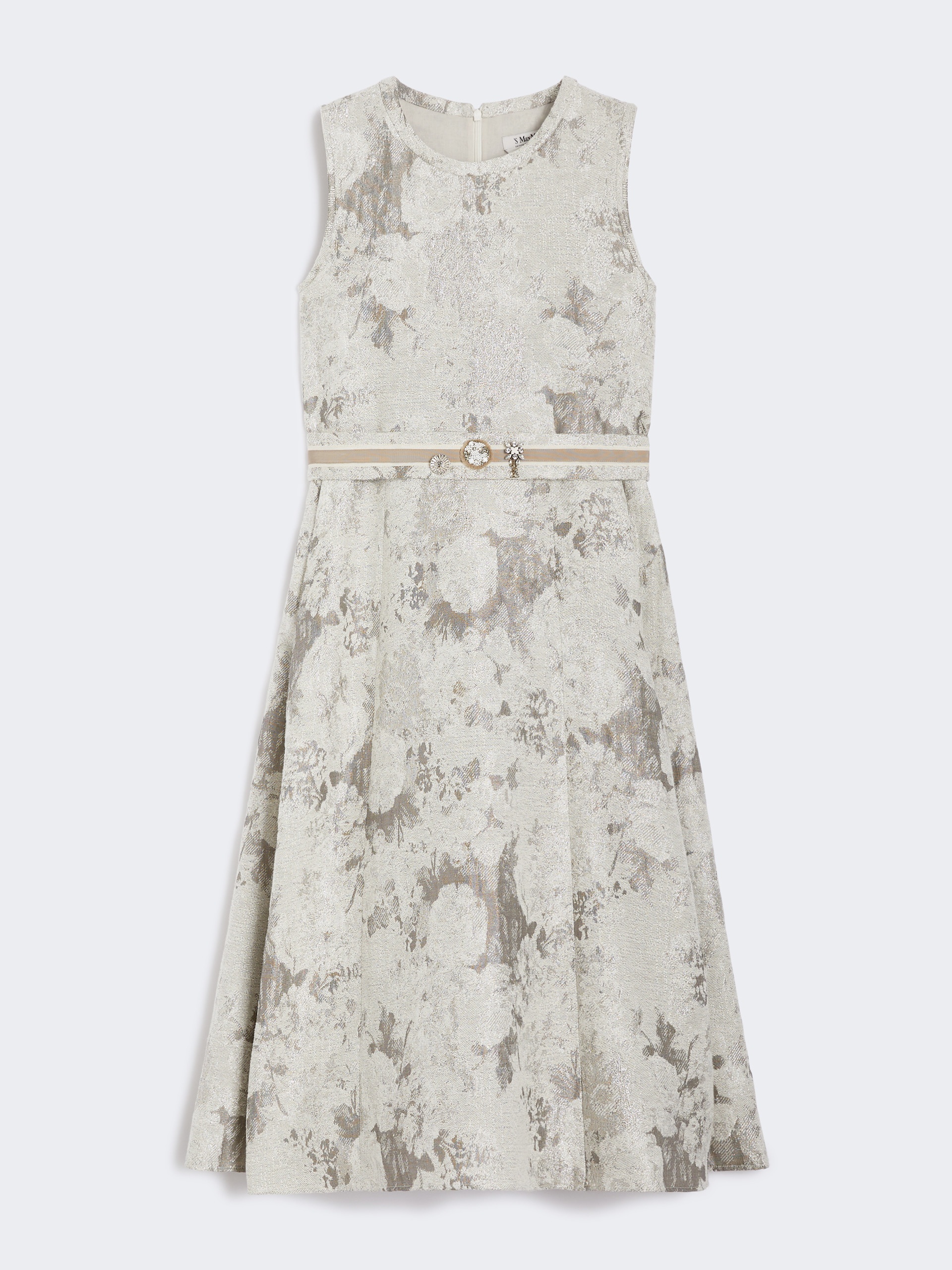 PRISCILLA Sleeveless jacquard dress - 1