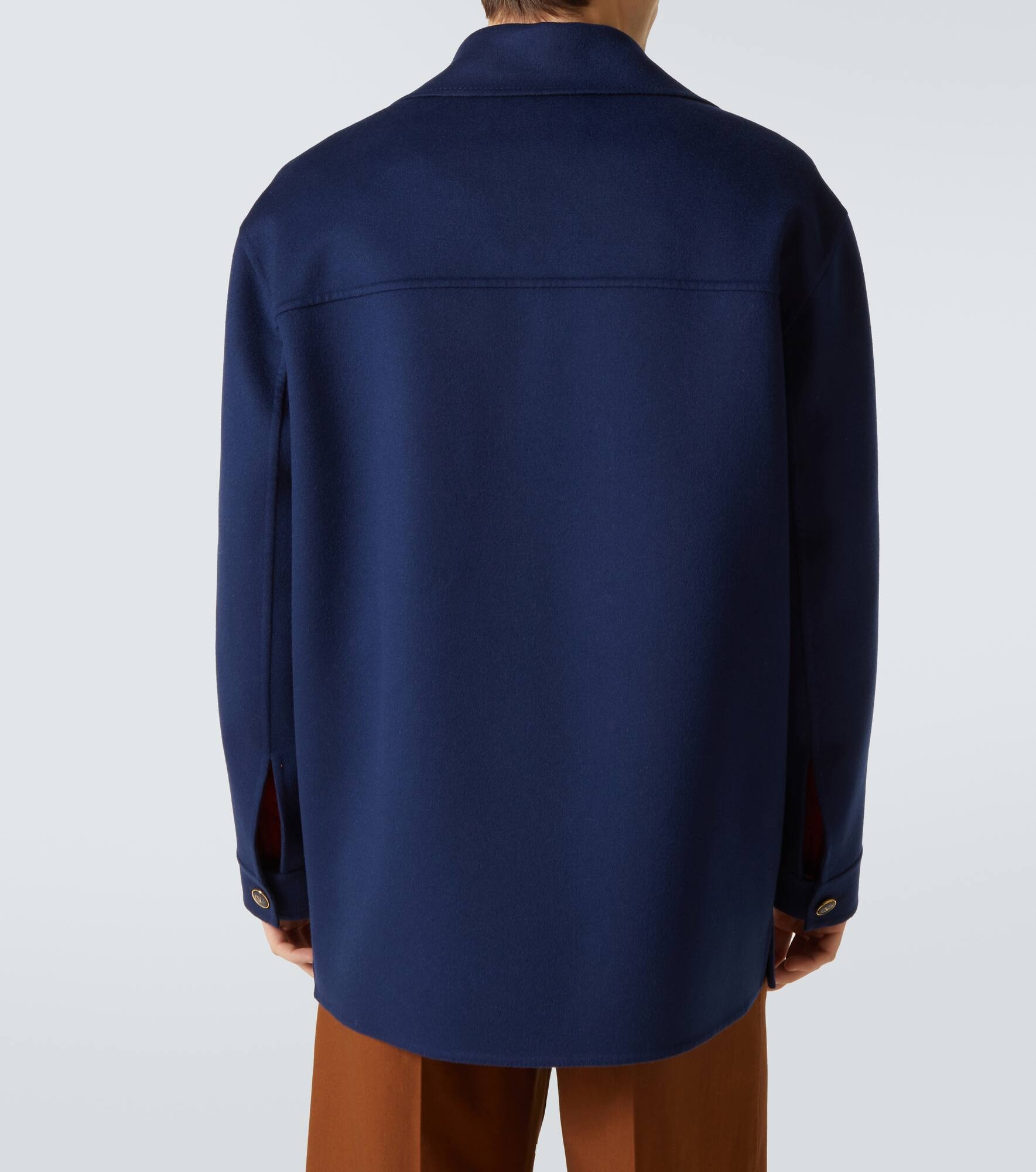 Wool and cashmere overshirt - 4