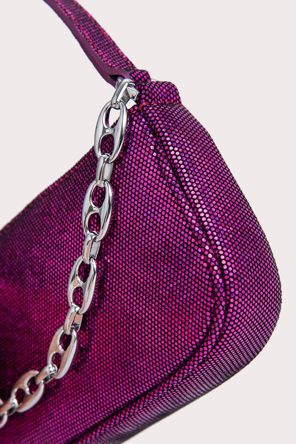 Mini Rachel Fuchsia Disco Dot Leather 7