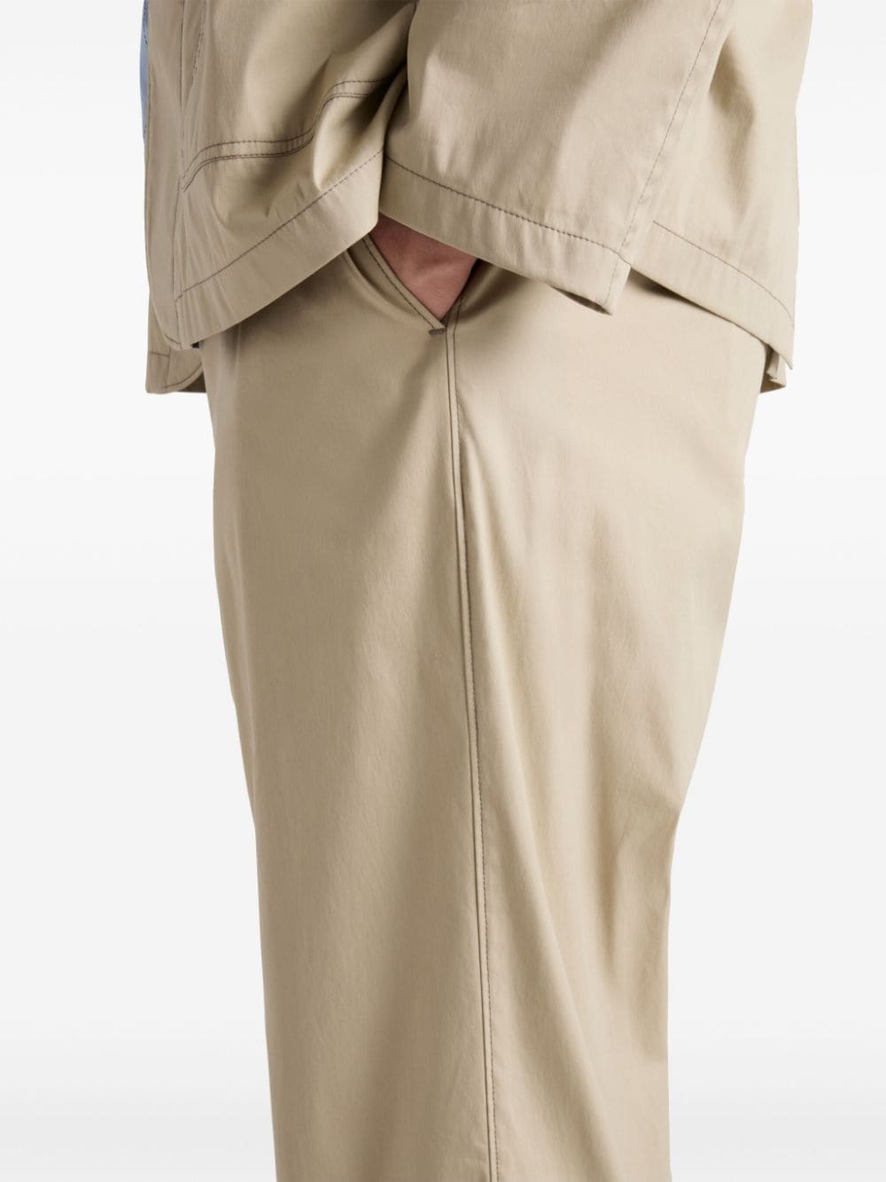 mid-rise tapered trousers - 4
