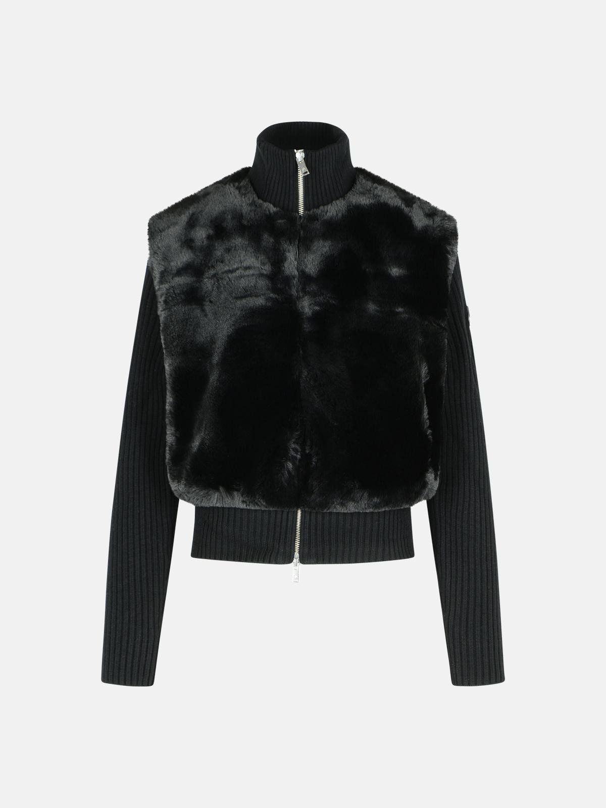'DUA BUNNY' BLACK POLYESTER SWEATSHIRT - 1