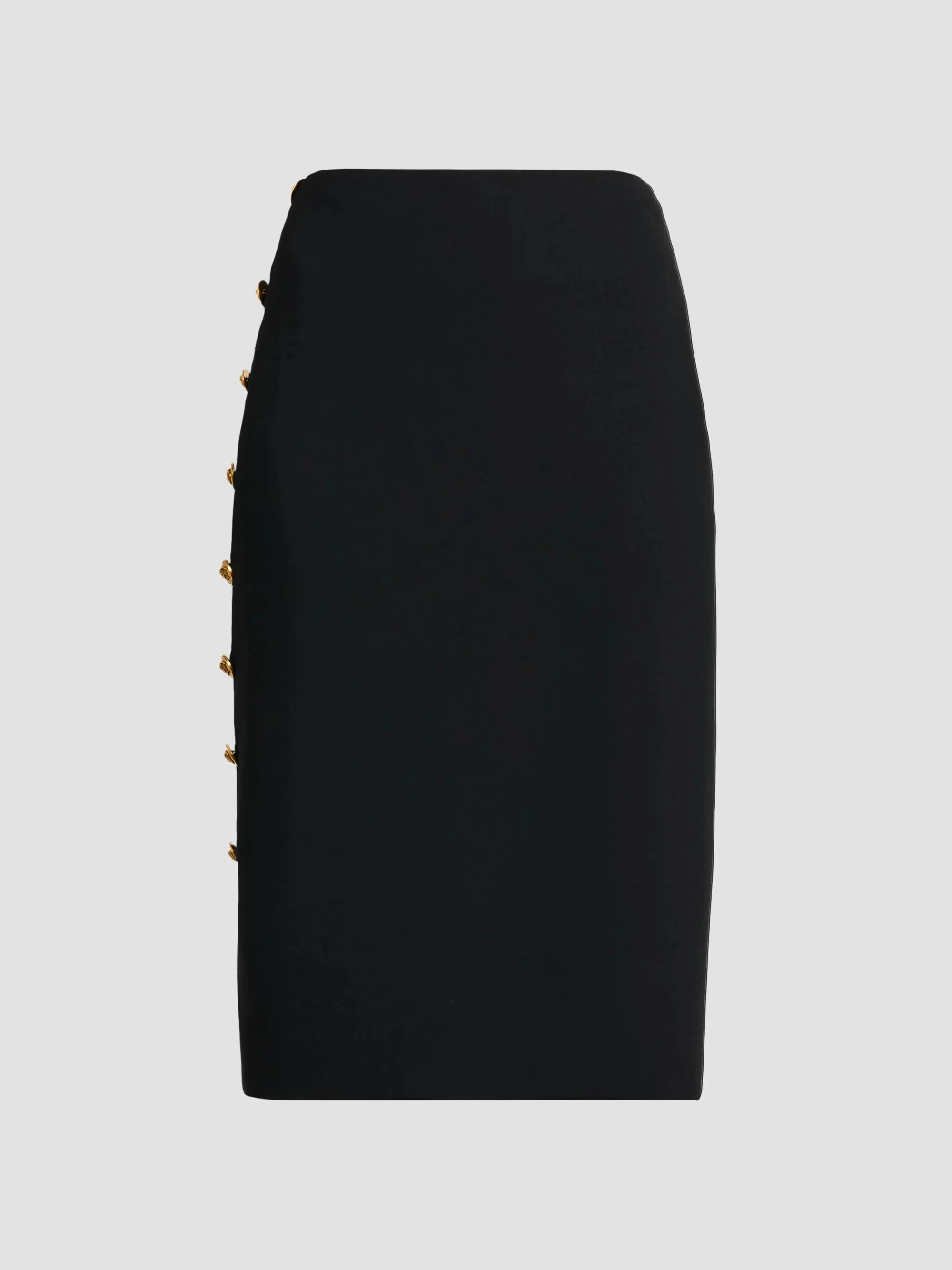 Women's Medusa Button Cady Pencil Skirt - Black - 1