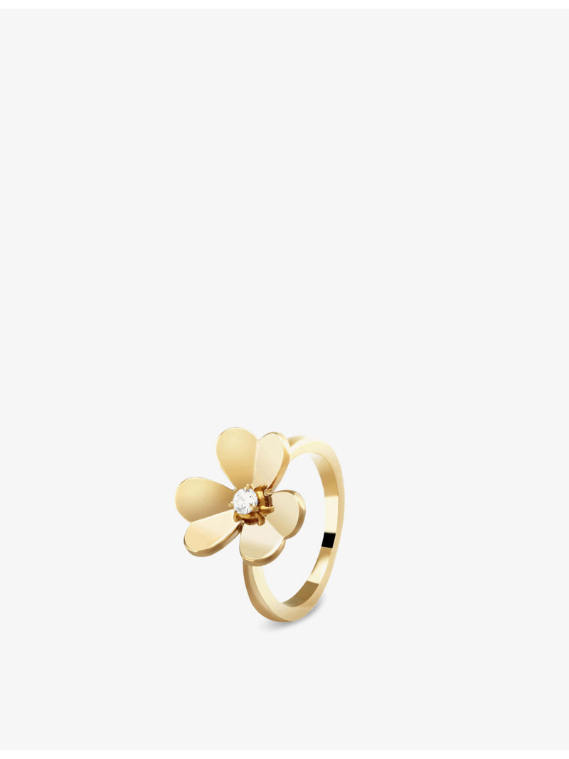 Frivole 18ct yellow-gold and 0.09ct diamond ring 1
