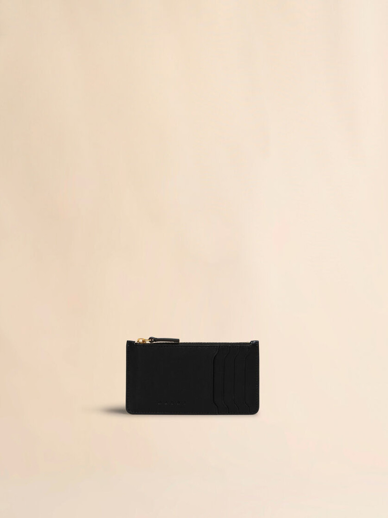 BLACK LEATHER CARD CASE 1