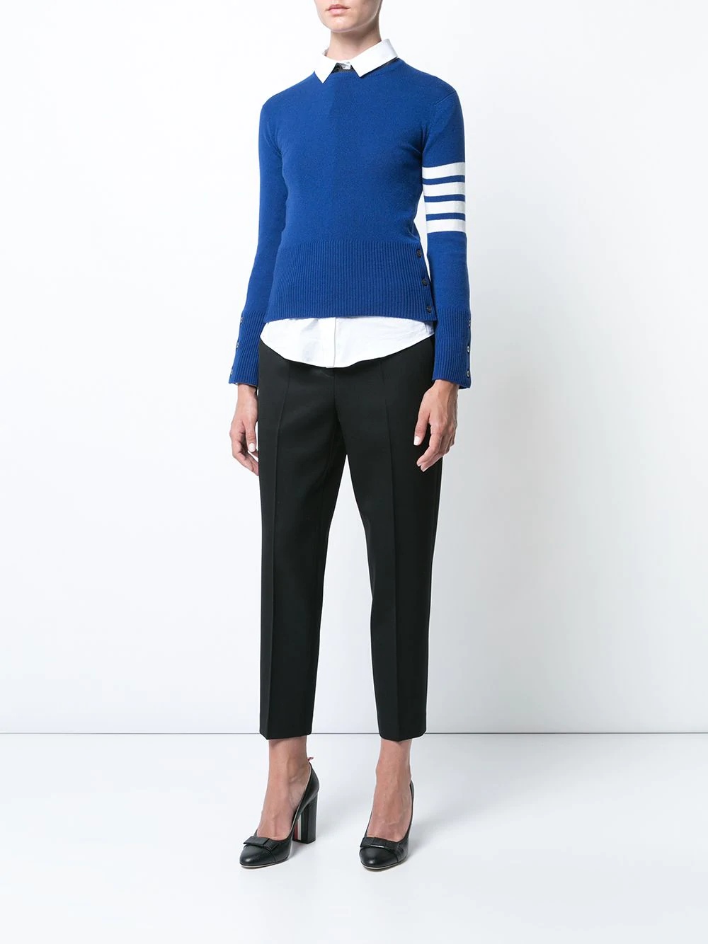 cashmere classic crew neck pullover - 2