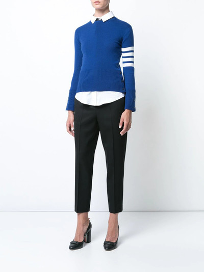 Thom Browne cashmere classic crew neck pullover outlook