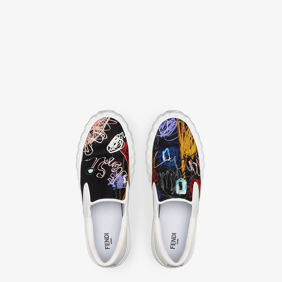Multicolor nylon low-tops - 4