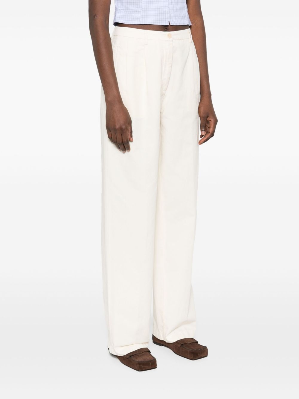 pleat-detailing trousers - 3