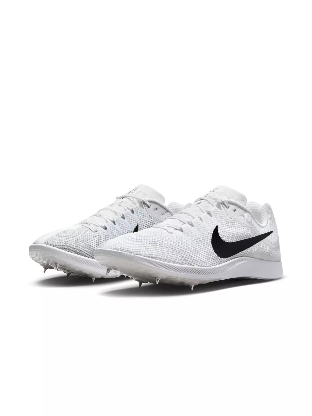 Rival Distance "White/Black/Metallic Silver" Unisex Track Spike - 5