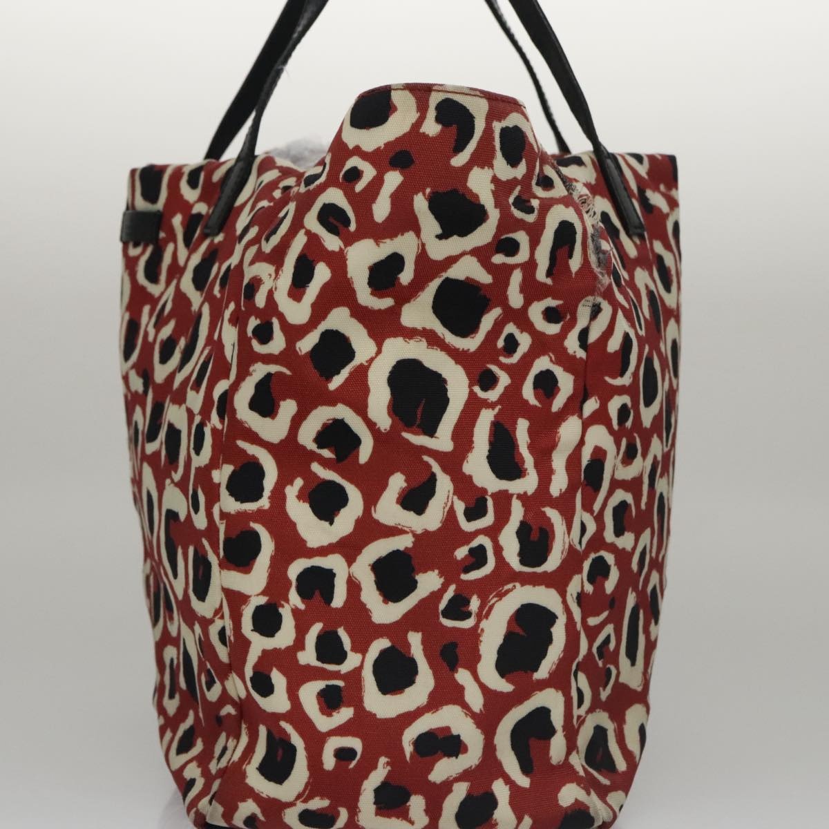 GUCCI Tote Bag Canvas White Red - 3