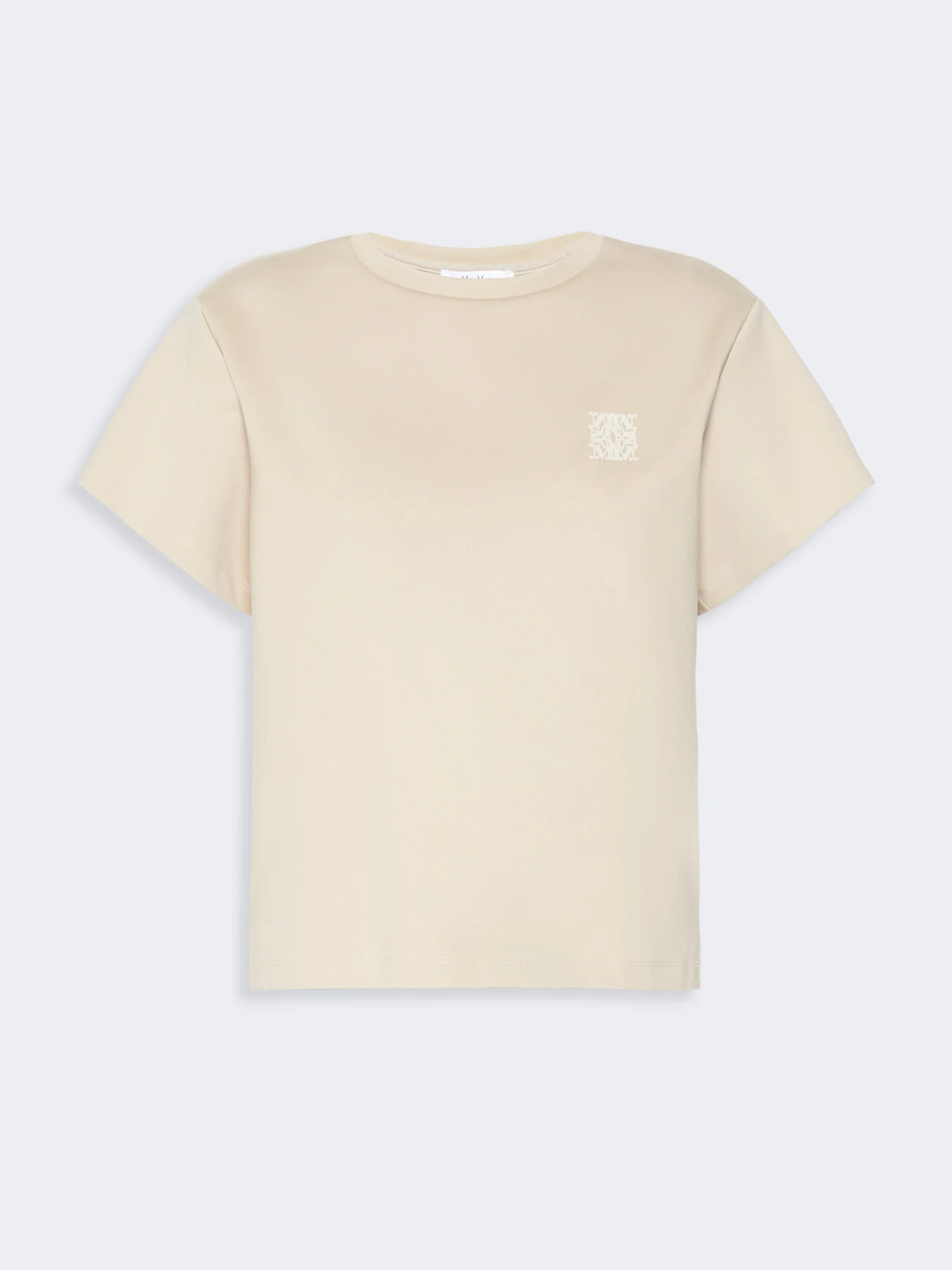 QUAGGA Cotton jersey boxy T-shirt - STONE - 1