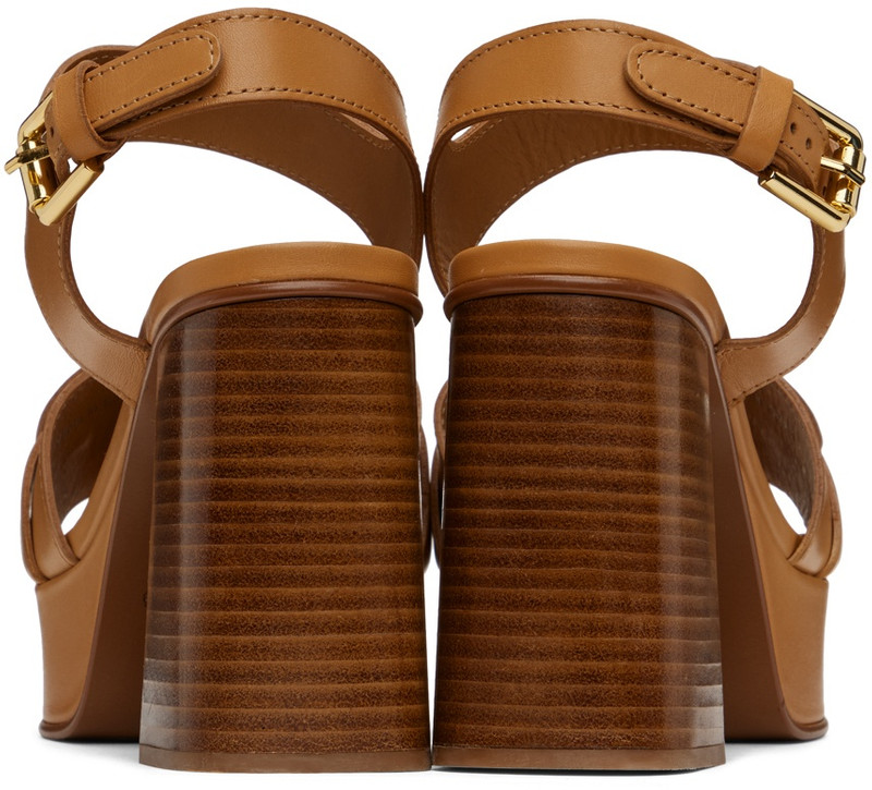 See by Chloé Tan Loys Platform Heeled Sandals outlook