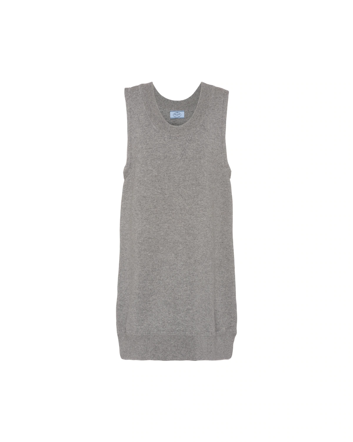 Sleeveless cashmere knit mini-dress - 1