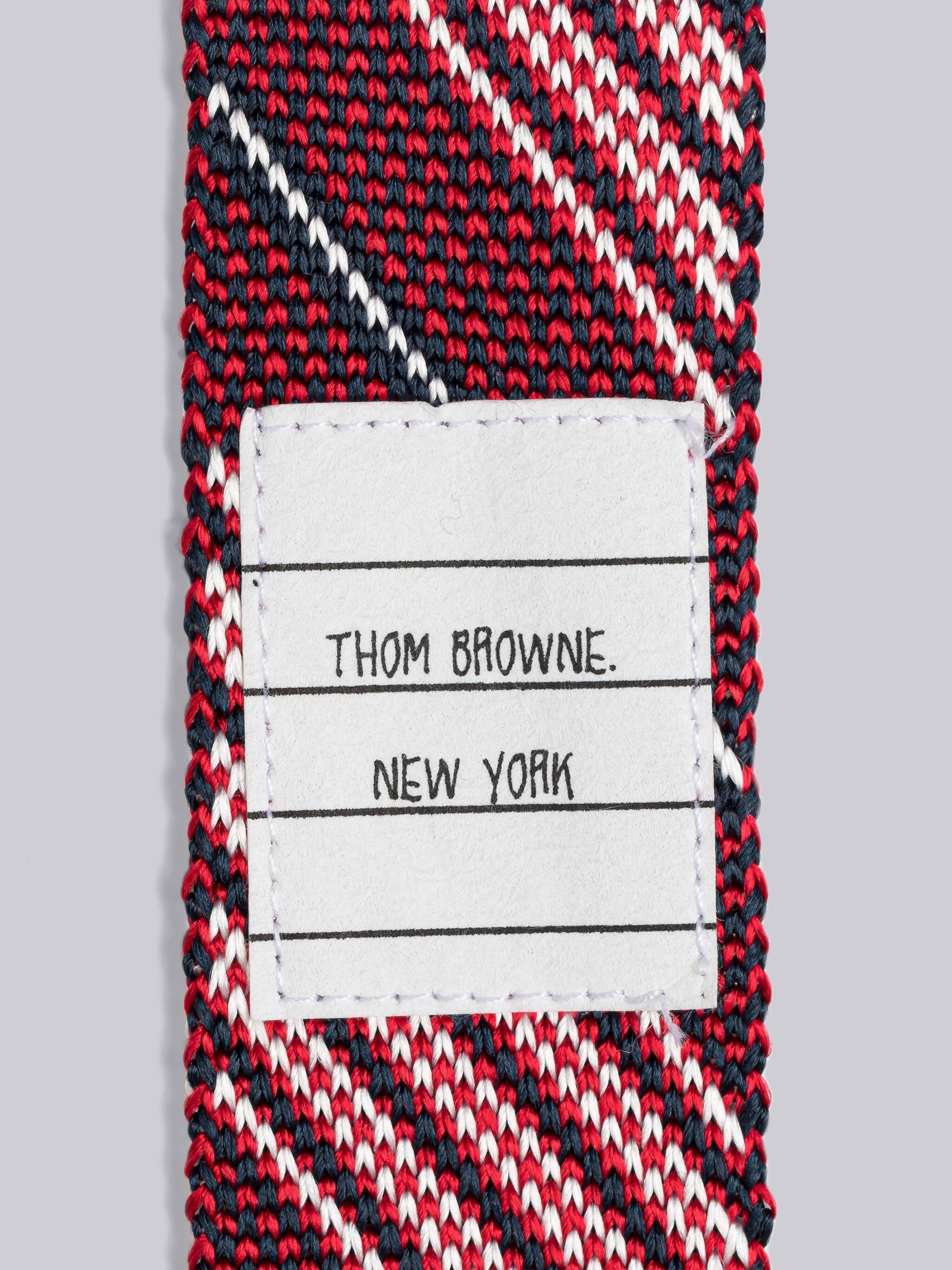 HAIRLINE STRIPE SILK JACQUARD KNIT TIE - 2