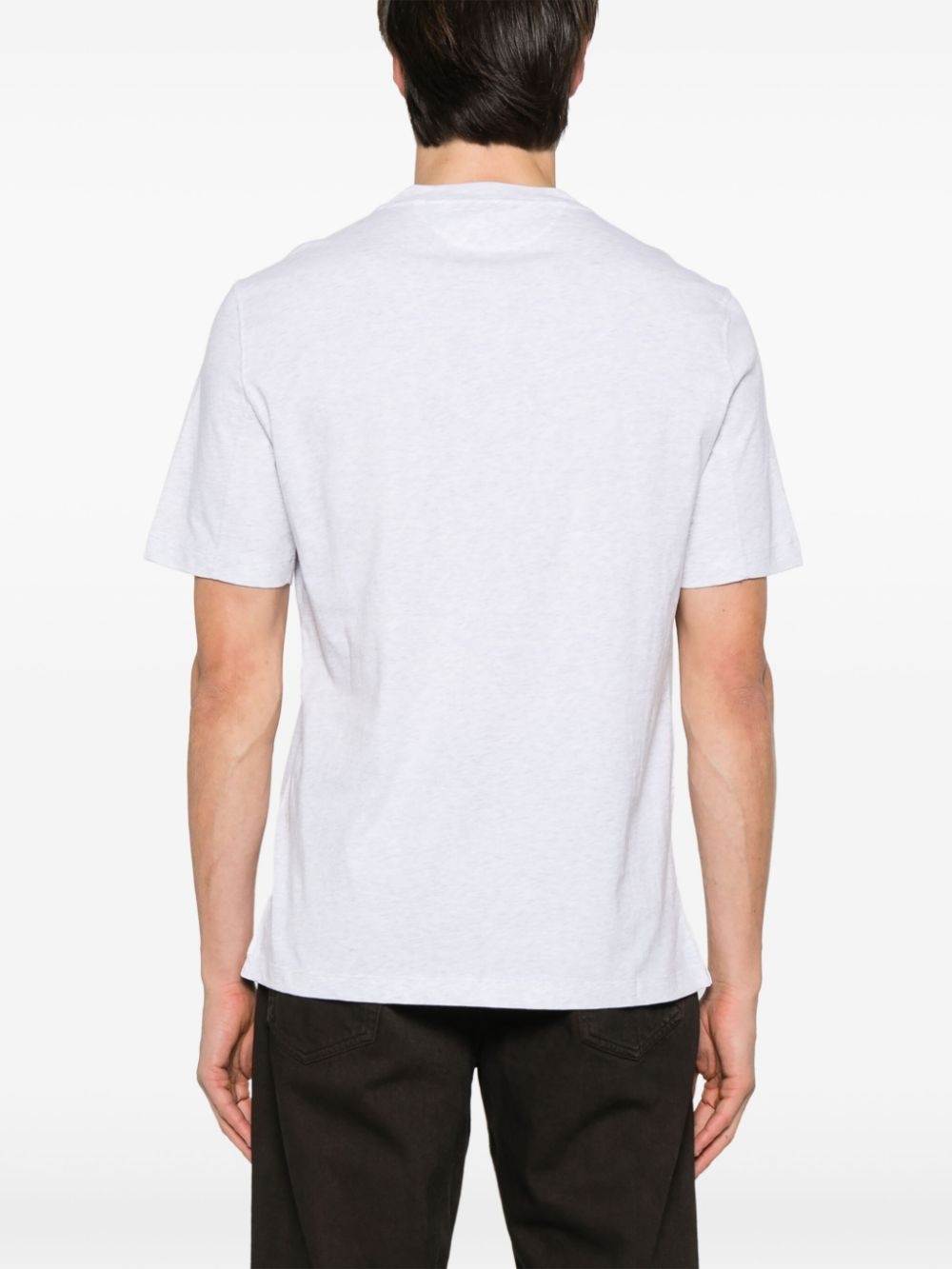 logo-embroidered T-shirt - 3