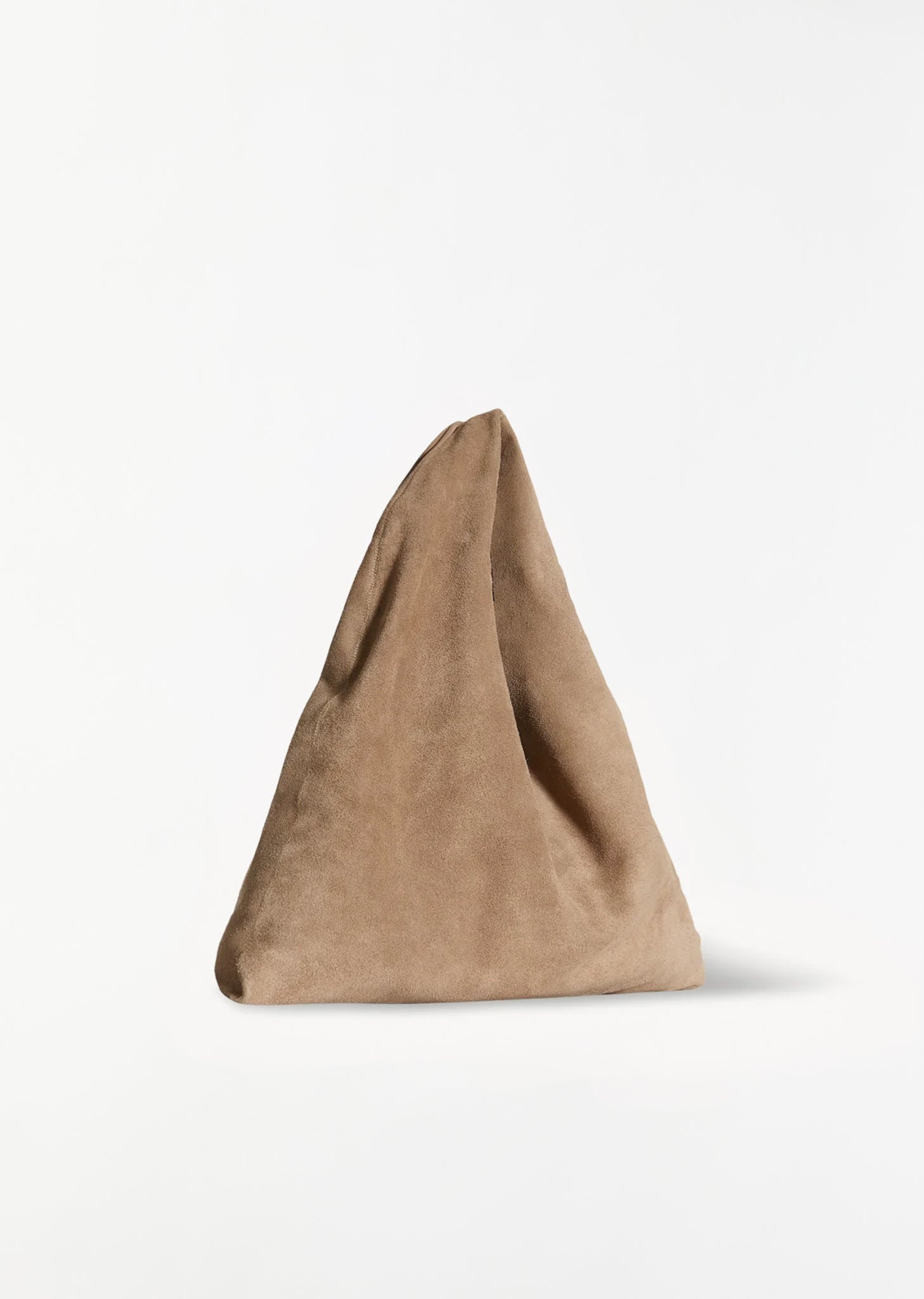 Small Suede Bindle — Beige Melange - 2
