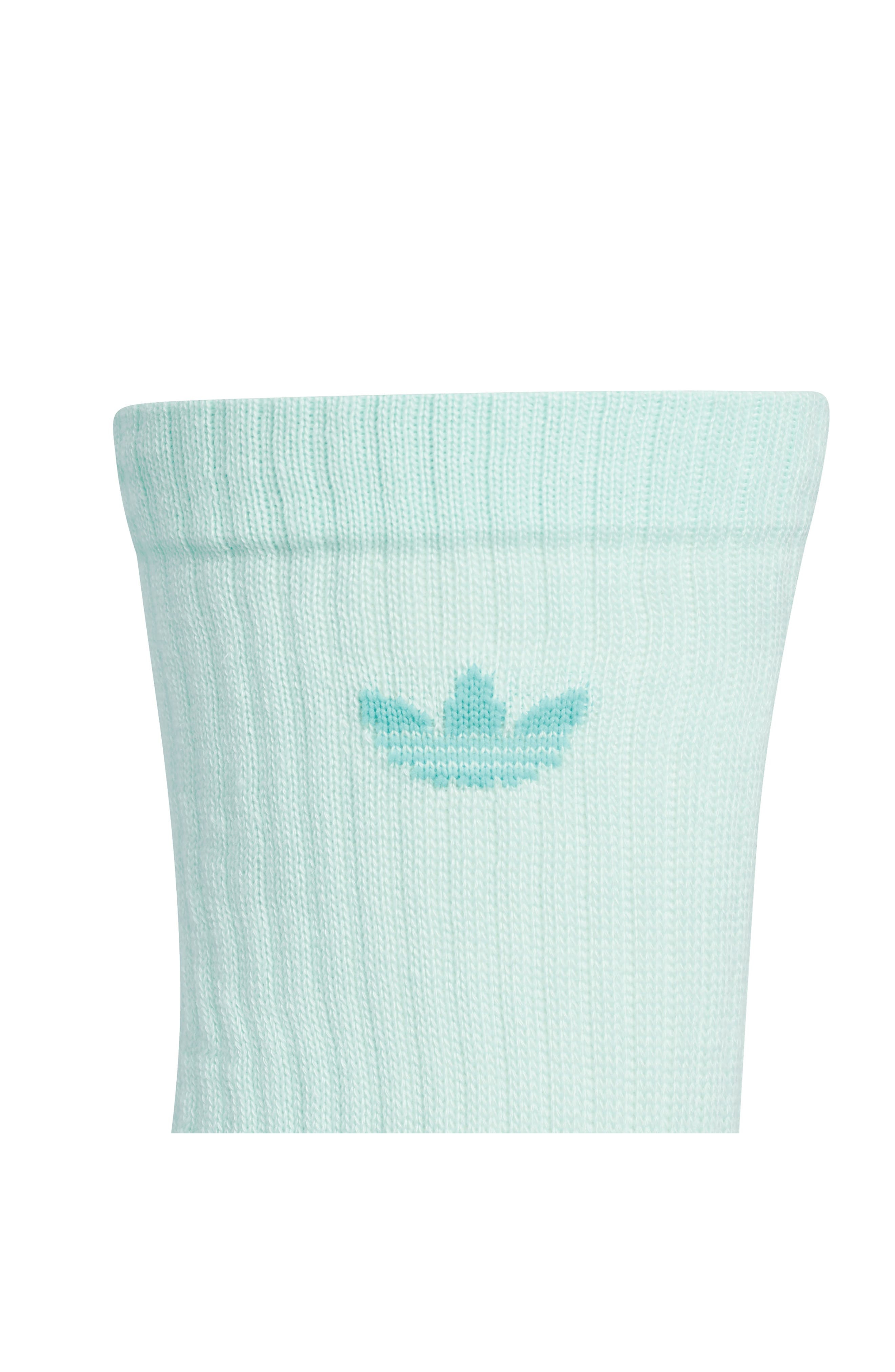 adidas Assorted 3-Pack Originals Trefoil 2.0 Crew Socks in Blue/Silver Green/Yellow at Nordstrom - 4