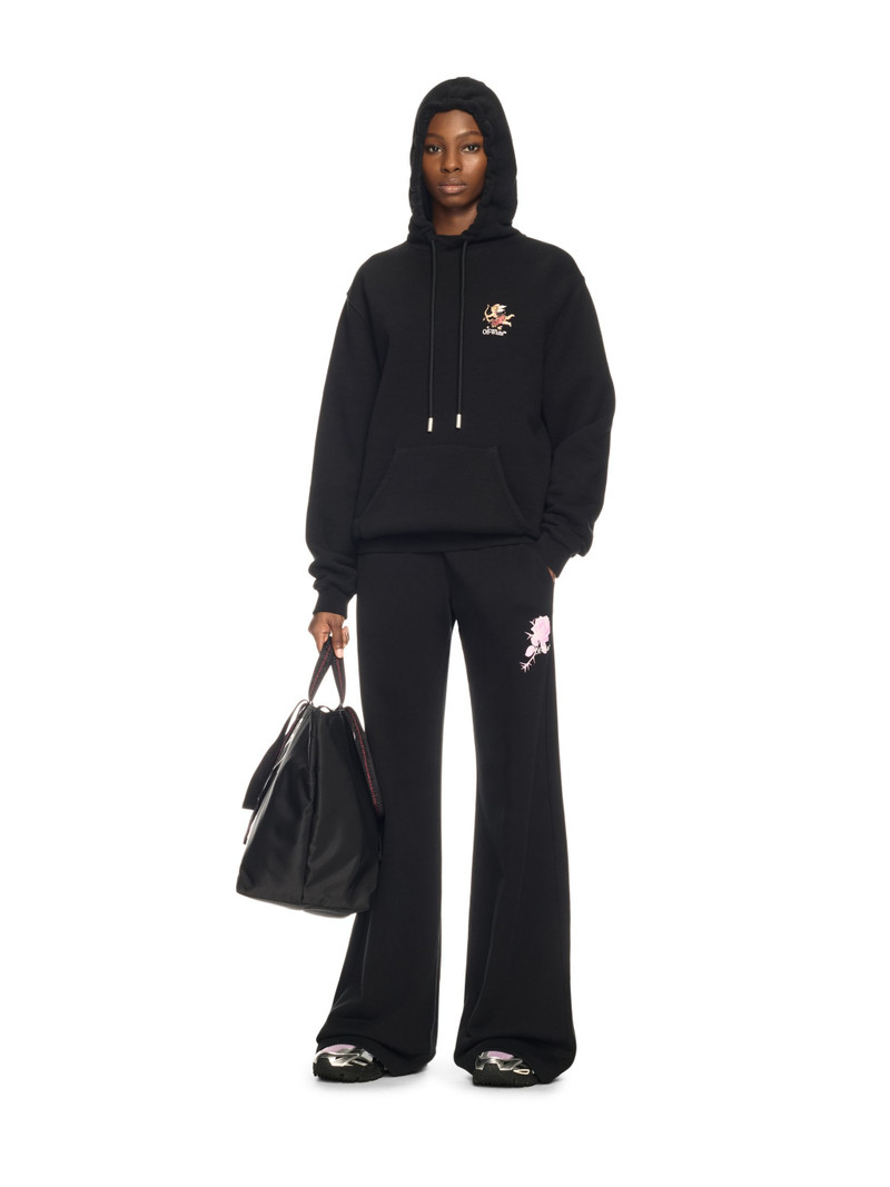 Off-White Black Bookish Fresco Hoodie outlook