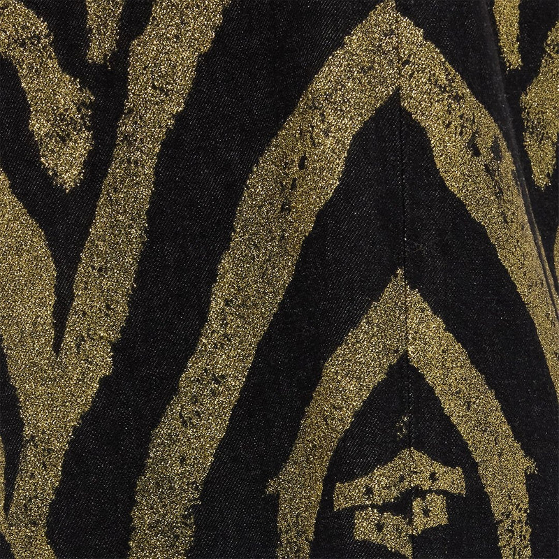 Jeans With Zebra Print On Side 5