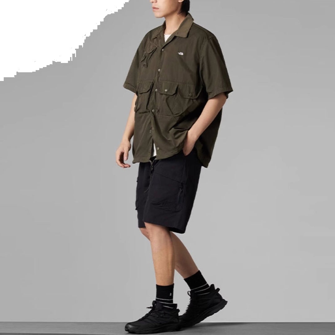 THE NORTH FACE Short Sleeve Solid Shirt 'Olive Green' NF0A885N-21L - 4
