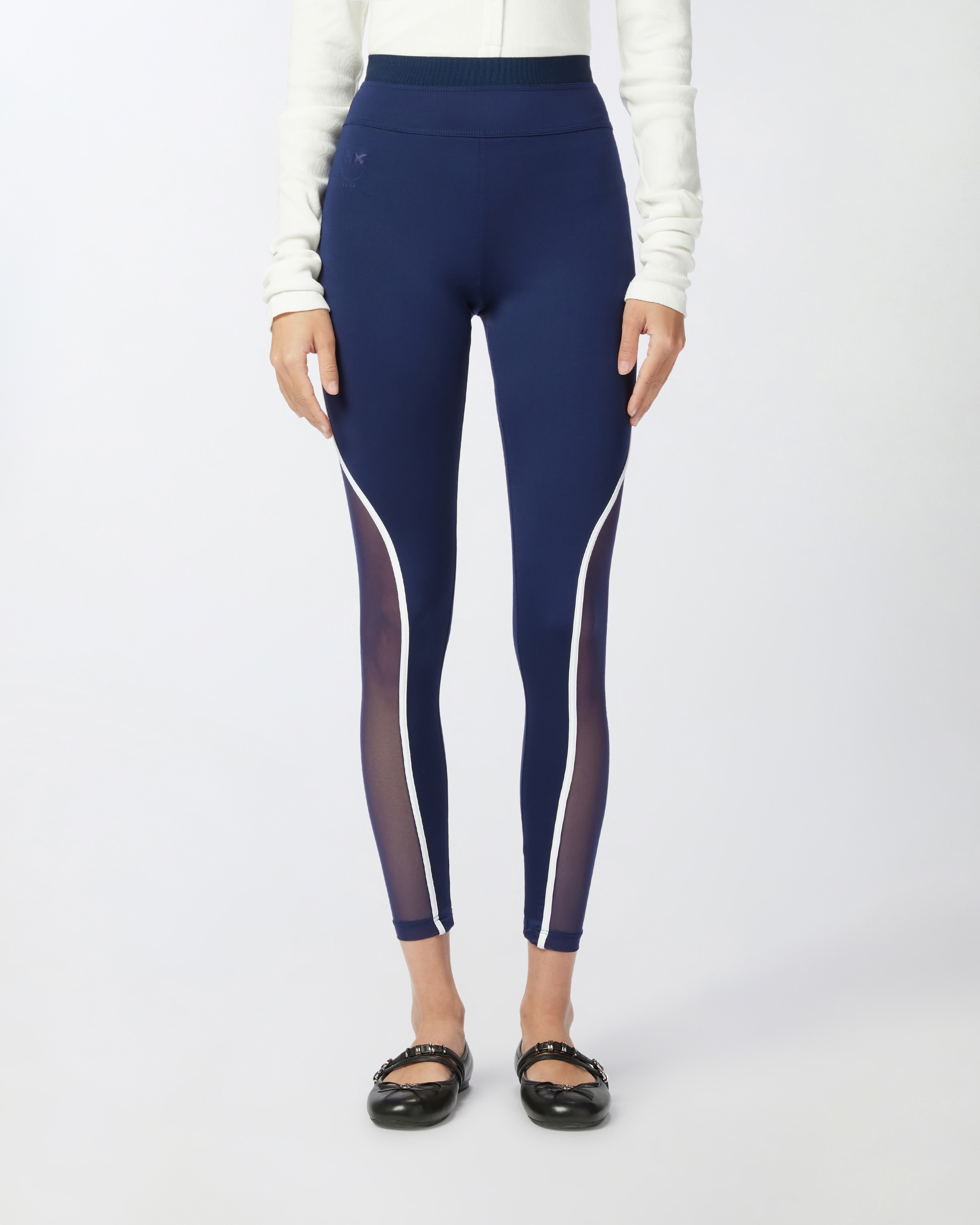 LEGGINGS WITH SHEER INSERTS - 3