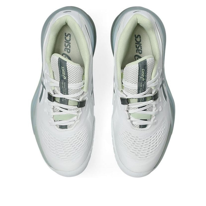 (WMNS) ASICS Gel-Resolution X Wide Tennis 'White Monument Blue' 1042A278-102 - 6