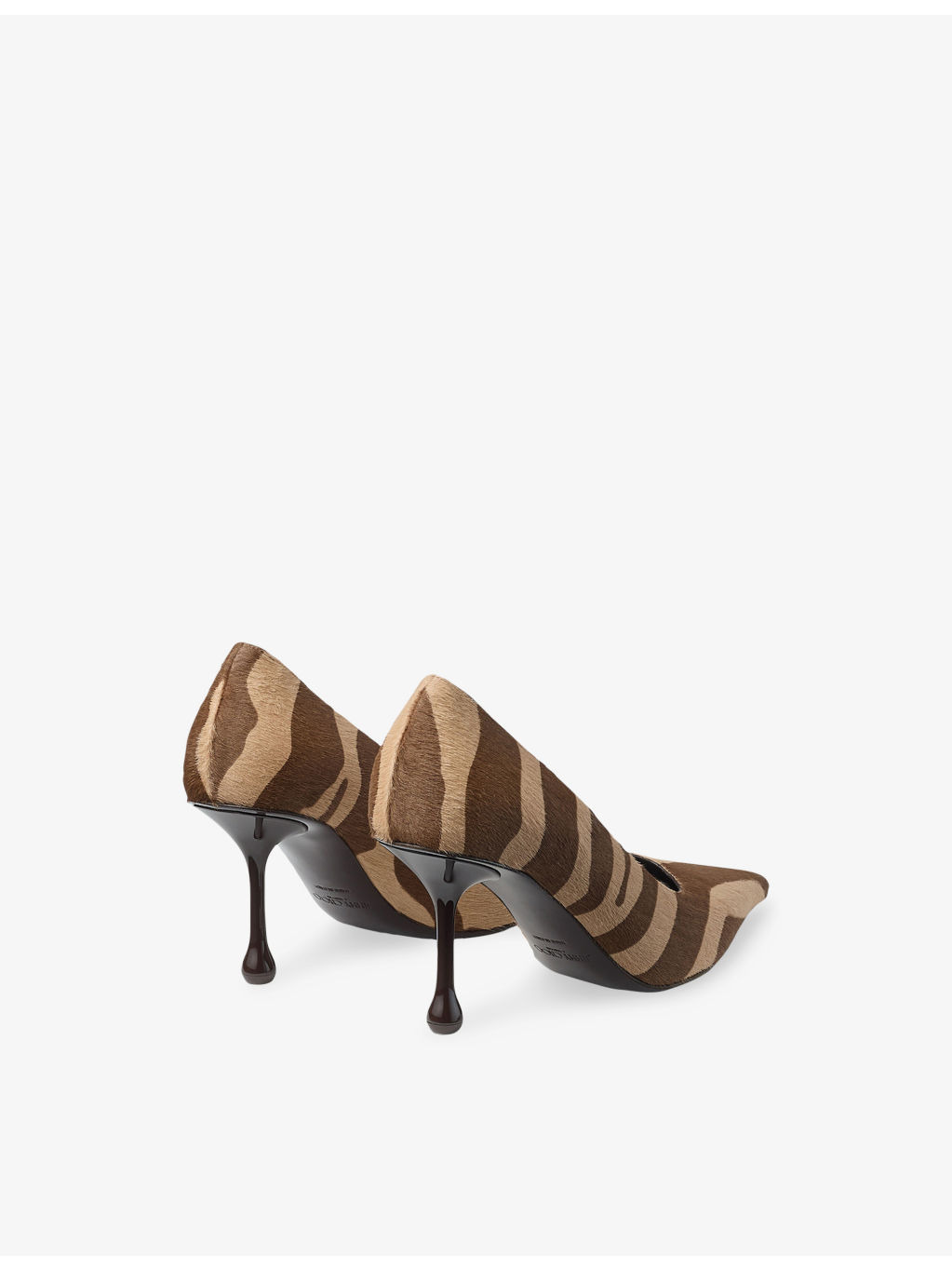 Ixia 80 Zebra-Print Leather Pumps - 4