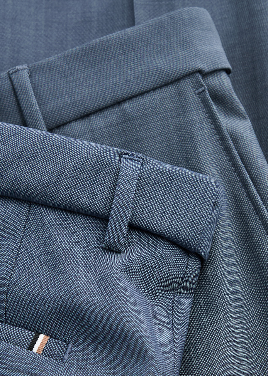 Boss Slim-leg Stretch-cotton Trousers - 5