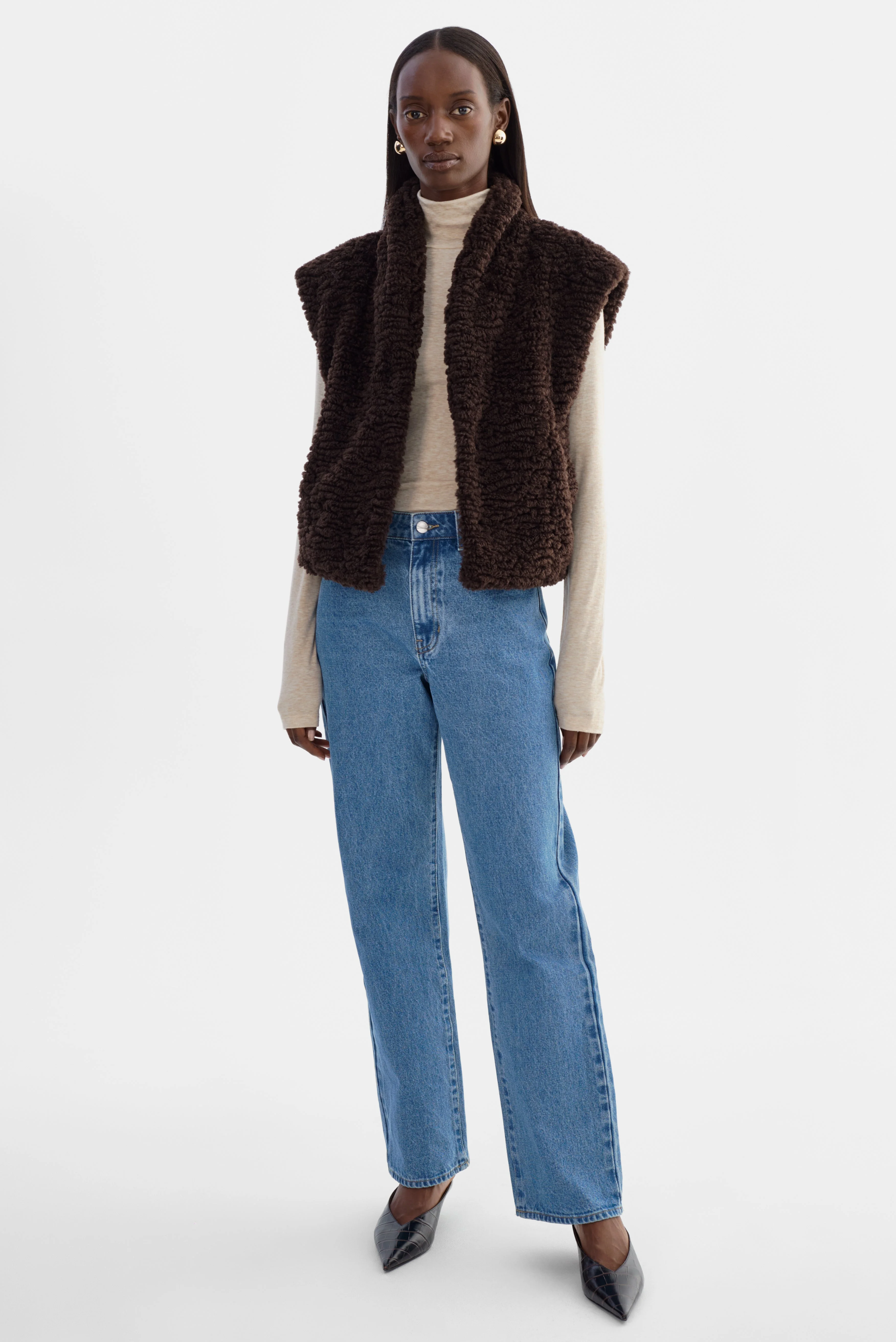 DUA | Reversible Sherpa Vest - 1