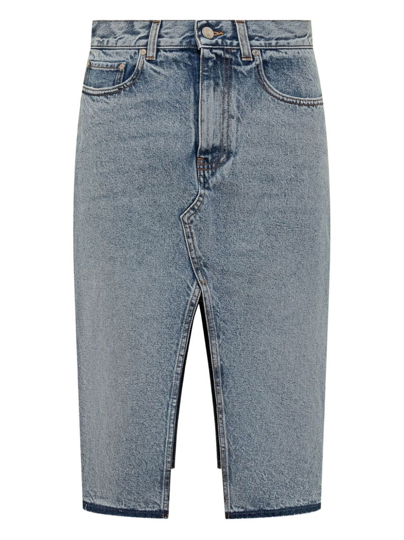 split-hem denim 스커트 1
