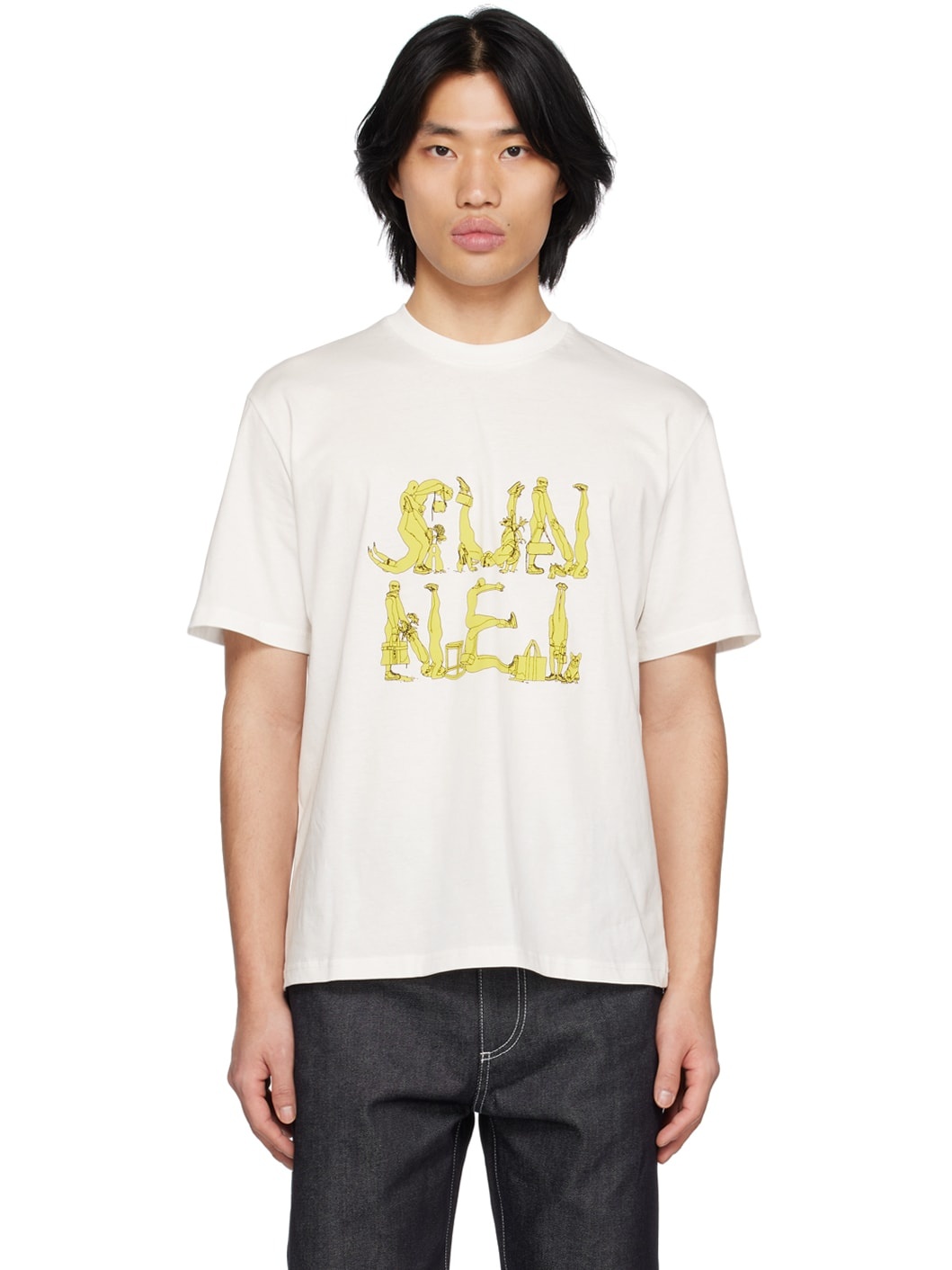 White Classic Figures T-Shirt - 1