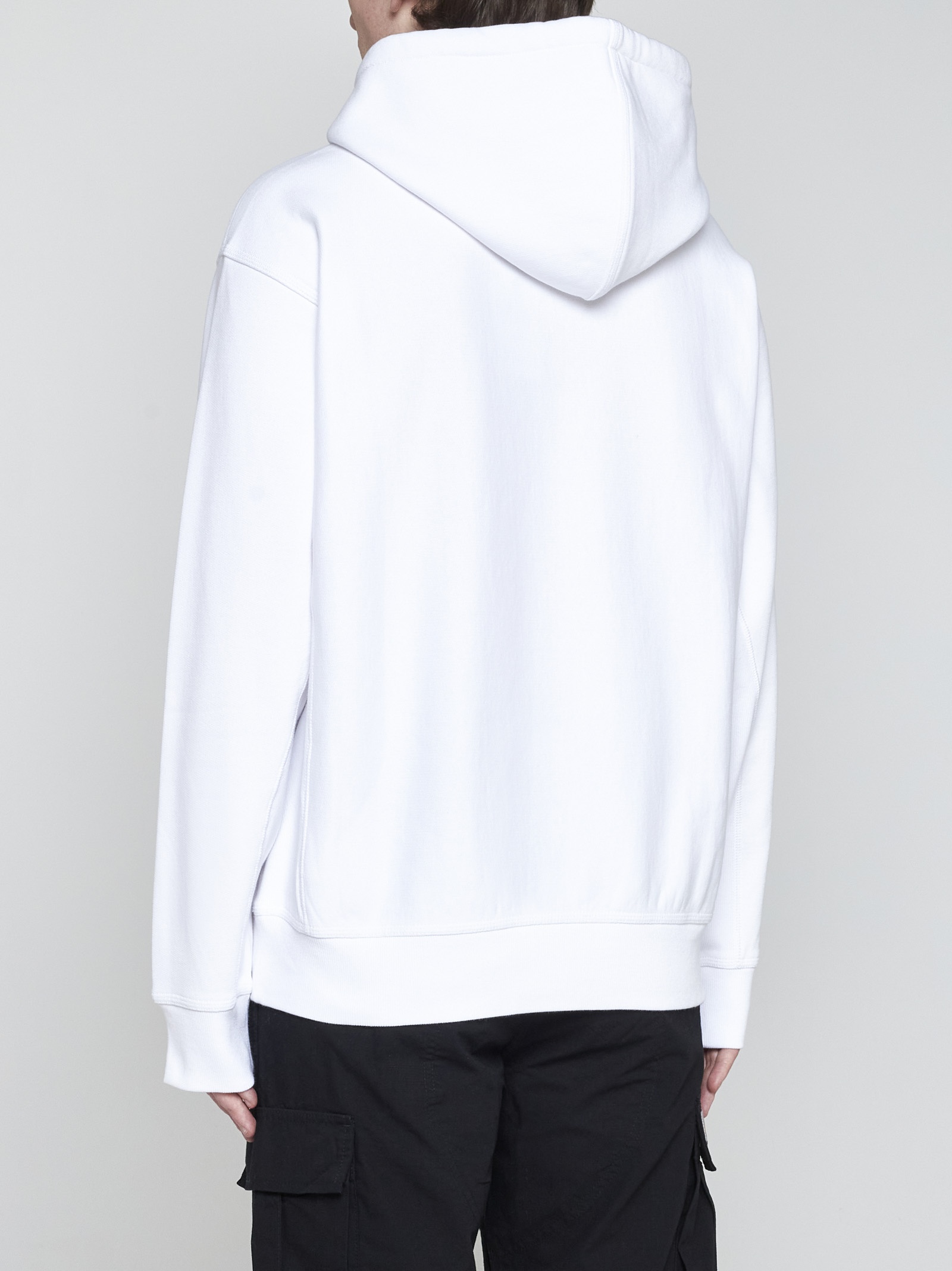 Logo cotton-blend hoodie - 3