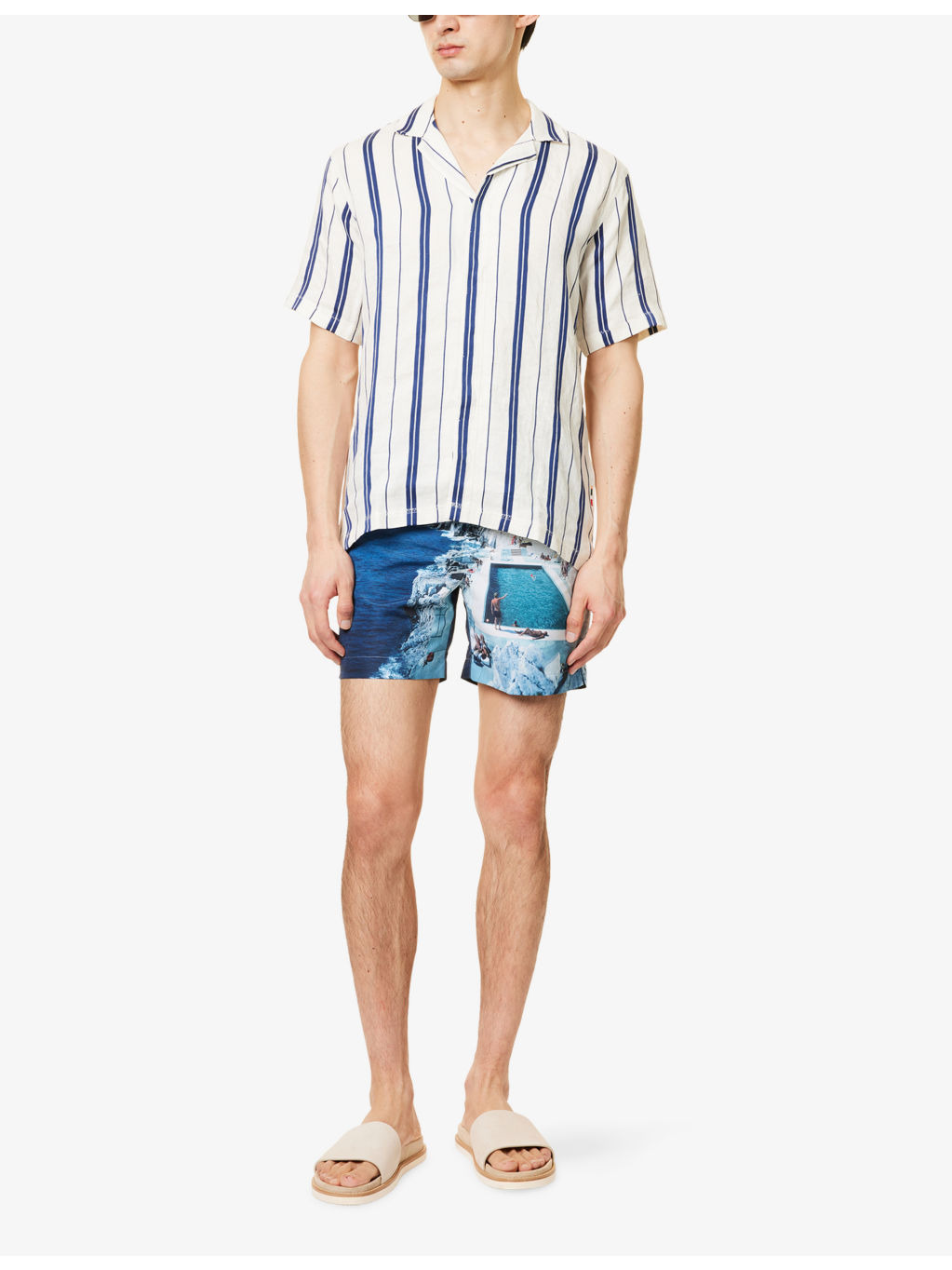 Hulton Photograph-Print Swim Shorts - 2