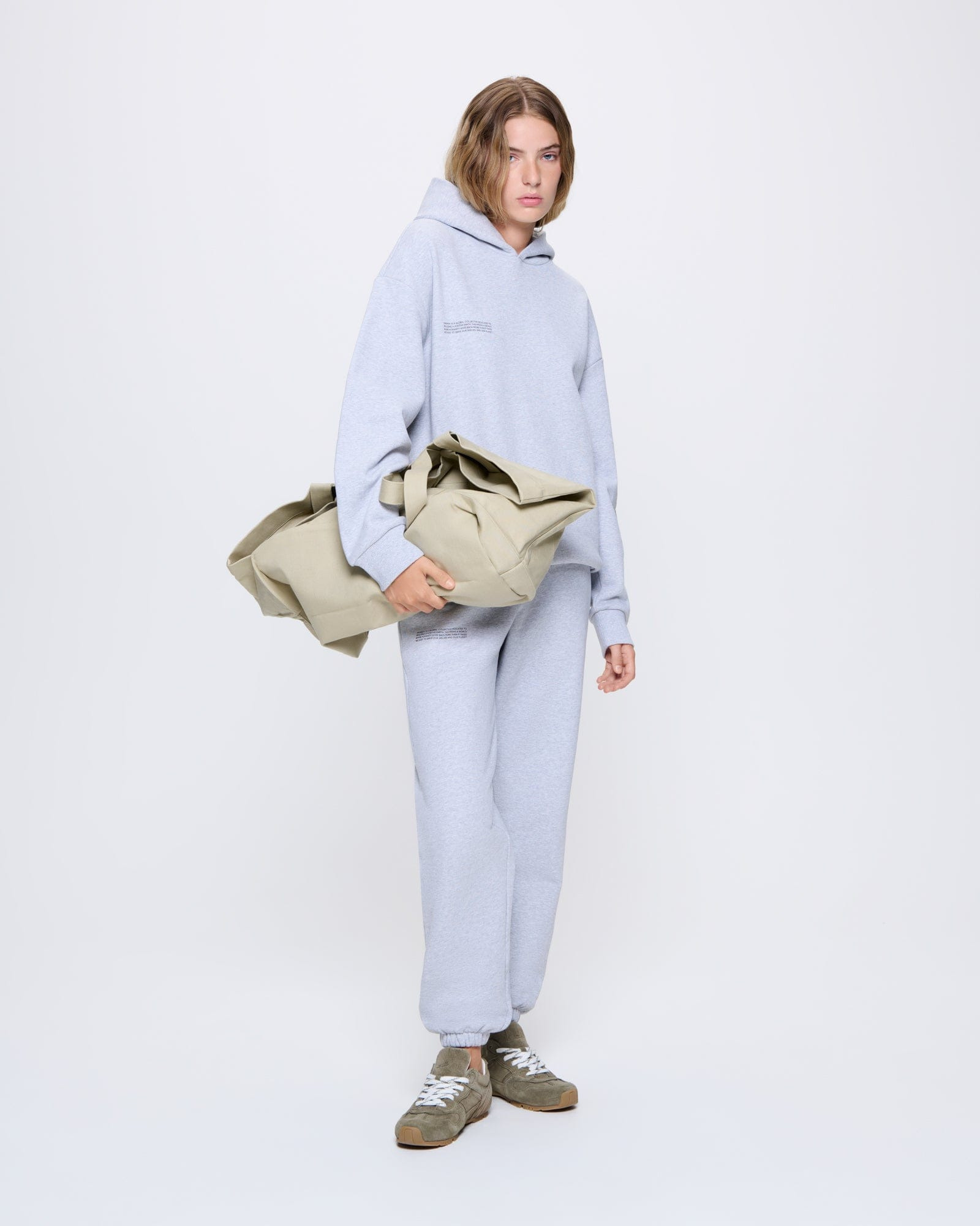 Womens 365 Heavyweight Track Pants - Grey Marl - 2