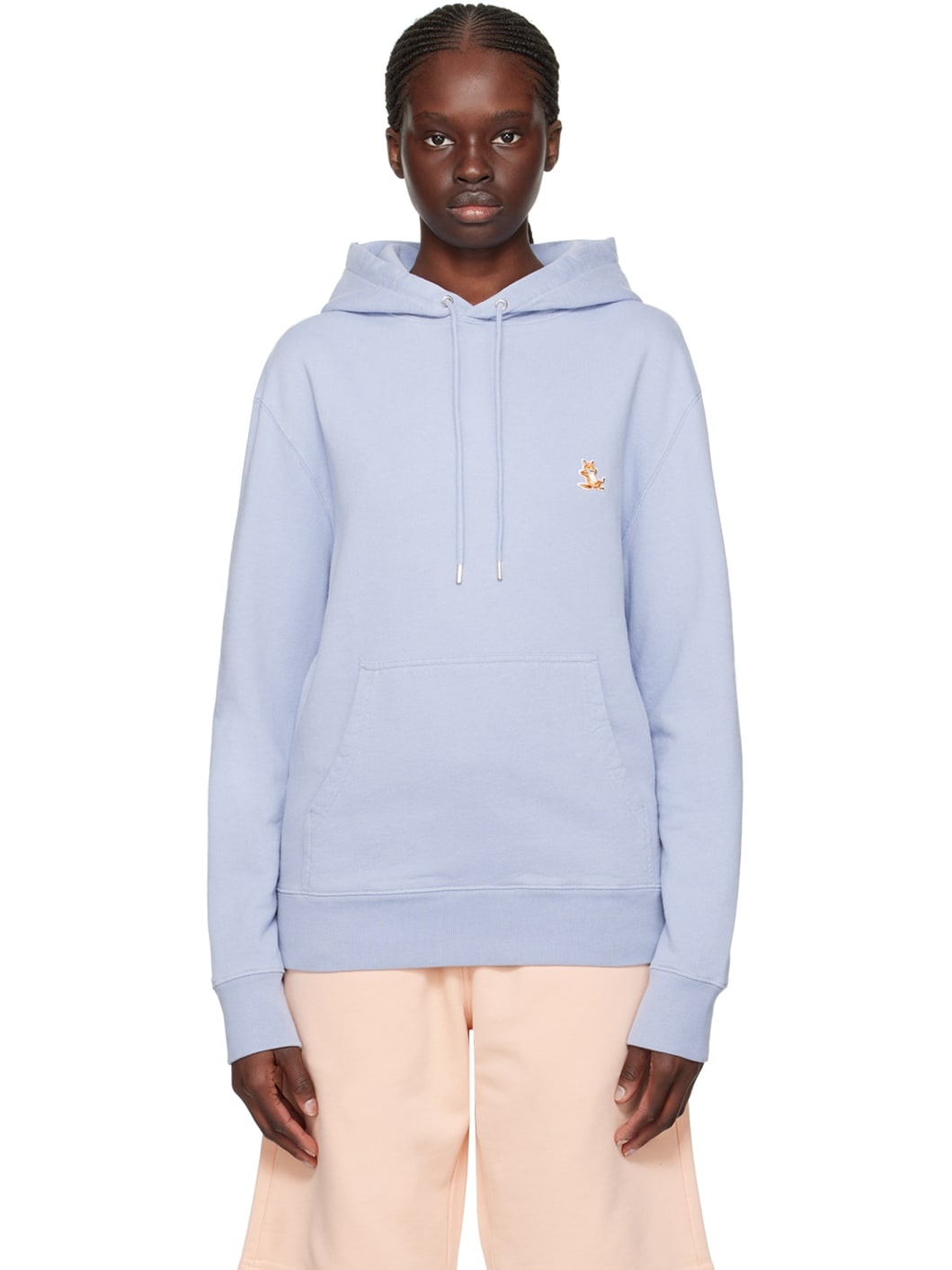 Blue Chillax Fox Hoodie - 1