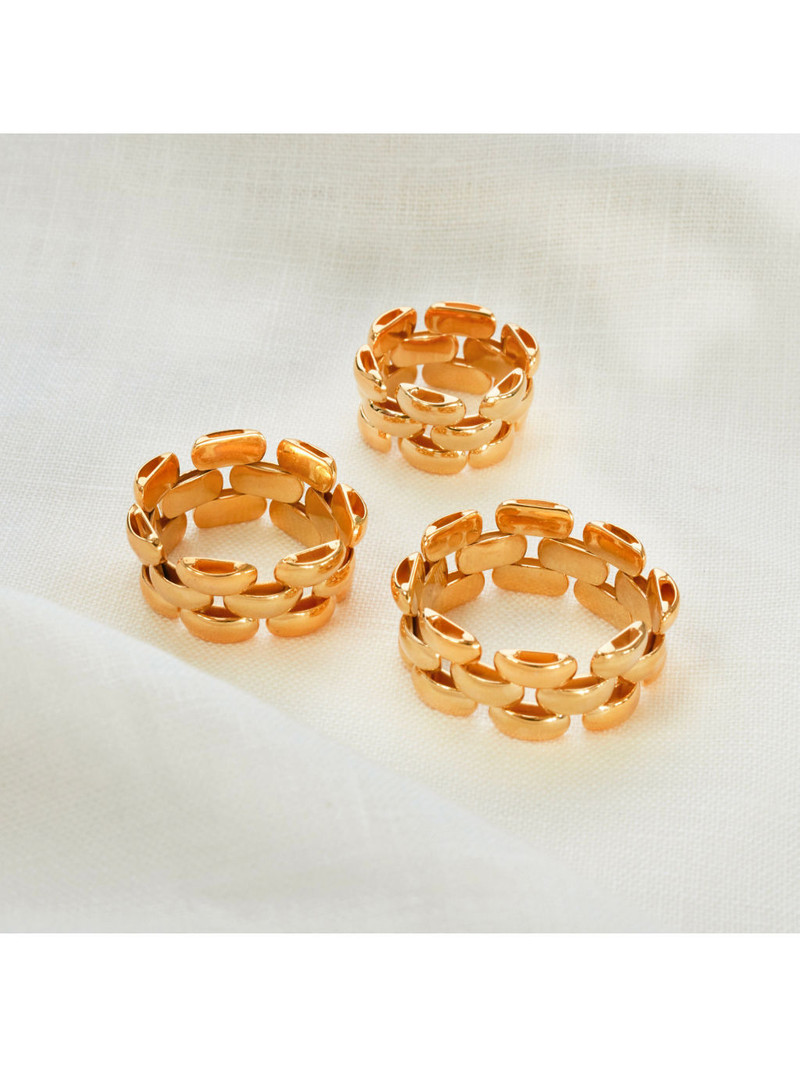 Heirloom recycled 18ct gold-plated vermeil sterling silver bracelet 4