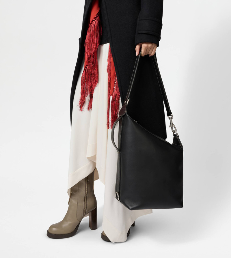 Tod's TOD’S MEDA BAG IN LEATHER SMALL - BLACK outlook