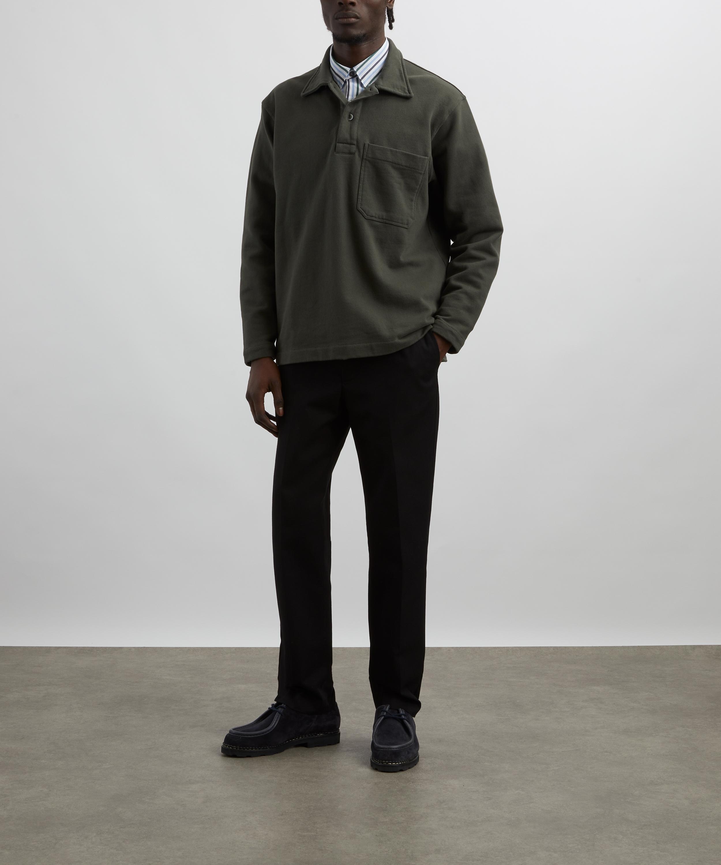 Fraser Loopback Long Sleeve Polo - 2