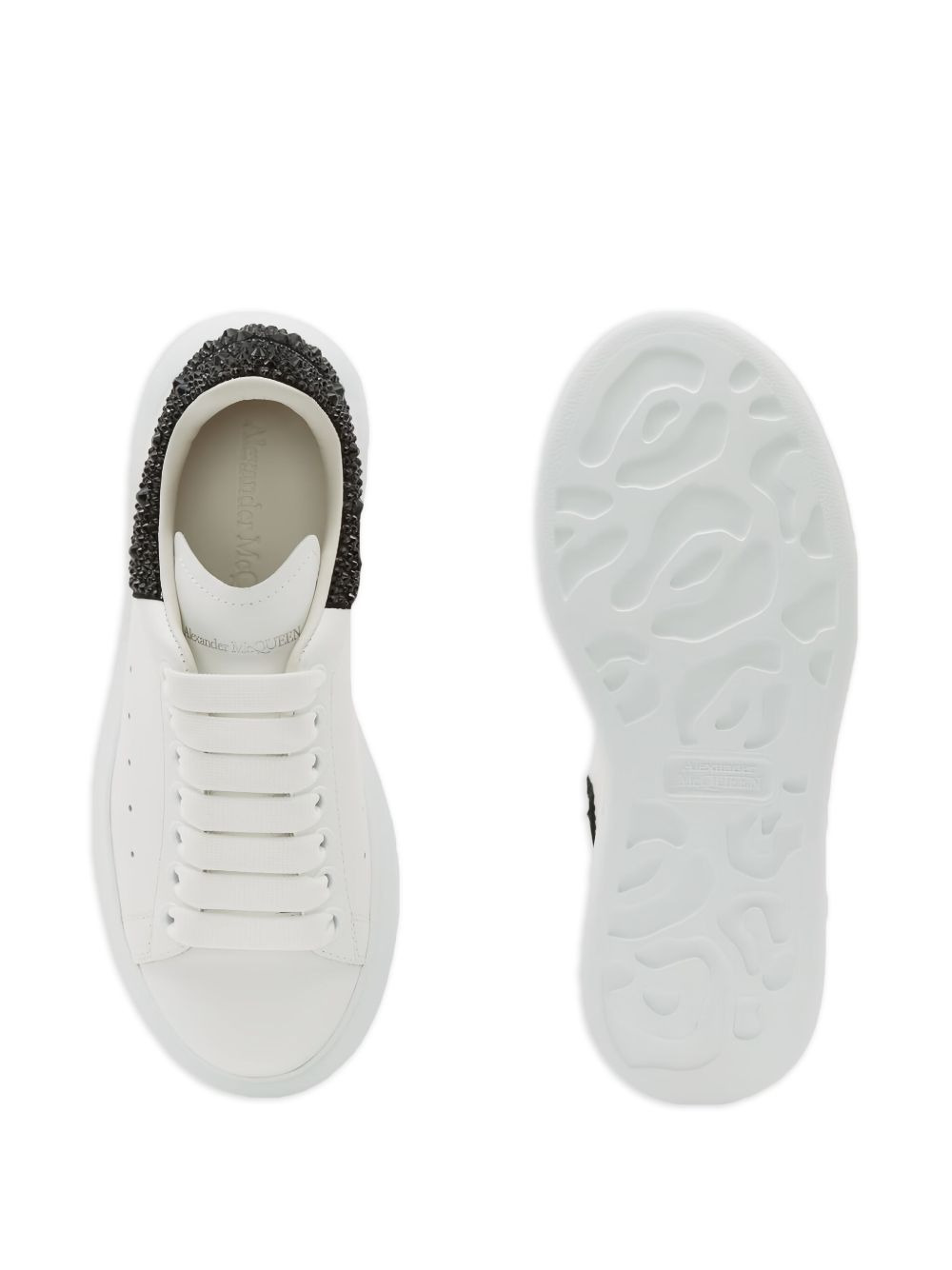 Oversize crystal-embellished platform sneakers - 3